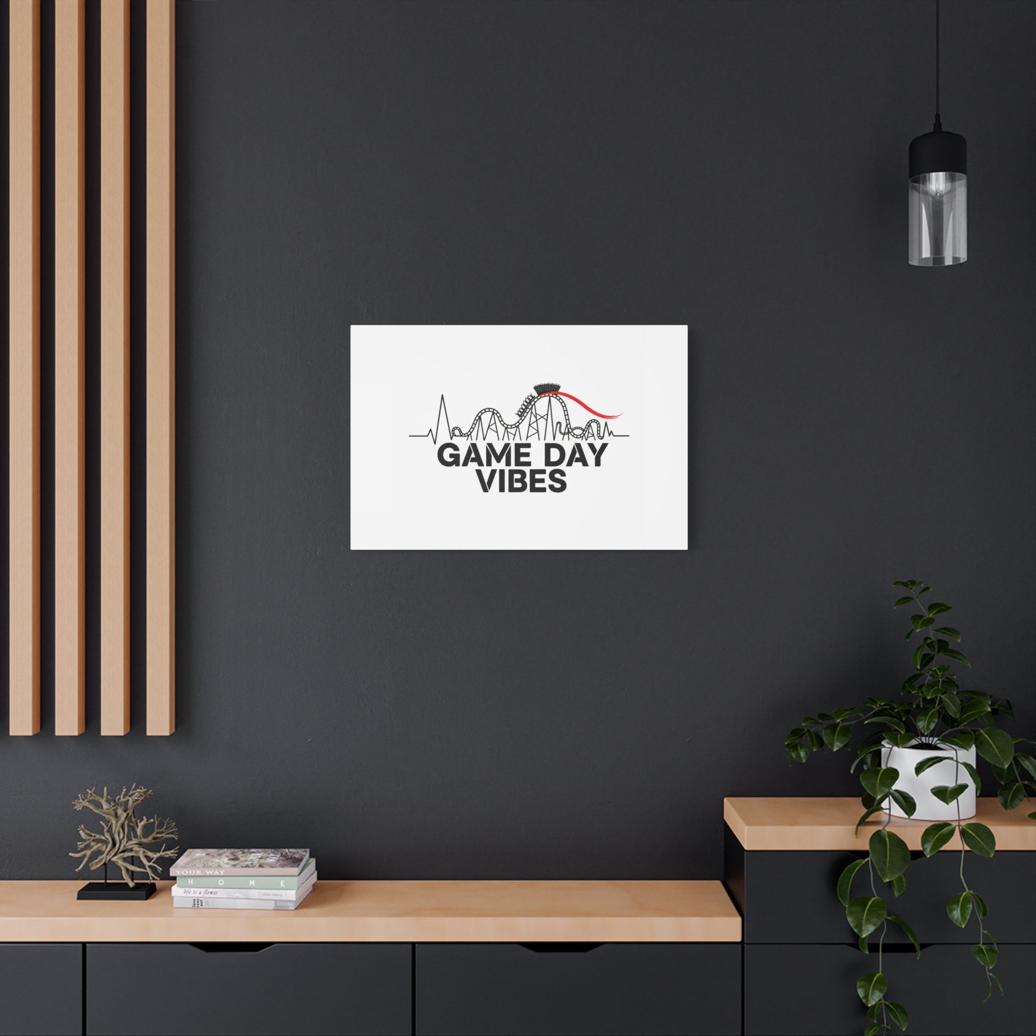 Game Day Vibes Canvas | Sports Fan Rollercoaster, Team Neutral Fan Gear