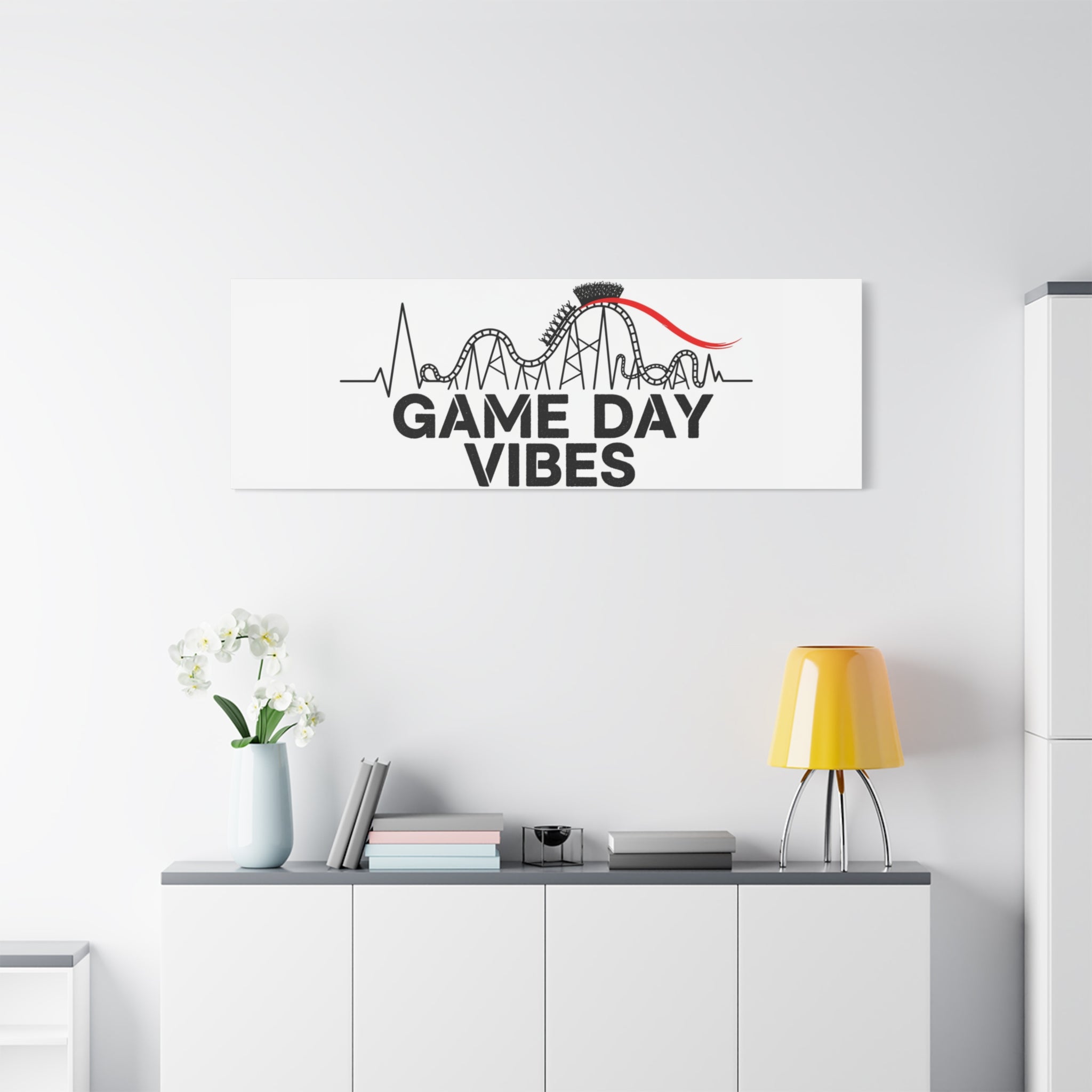 Game Day Vibes Canvas | Sports Fan Rollercoaster, Team Neutral Fan Gear