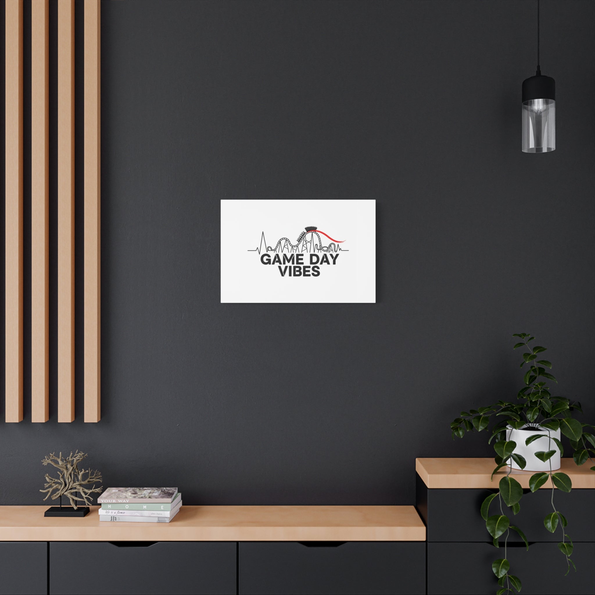 Game Day Vibes Canvas | Sports Fan Rollercoaster, Team Neutral Fan Gear