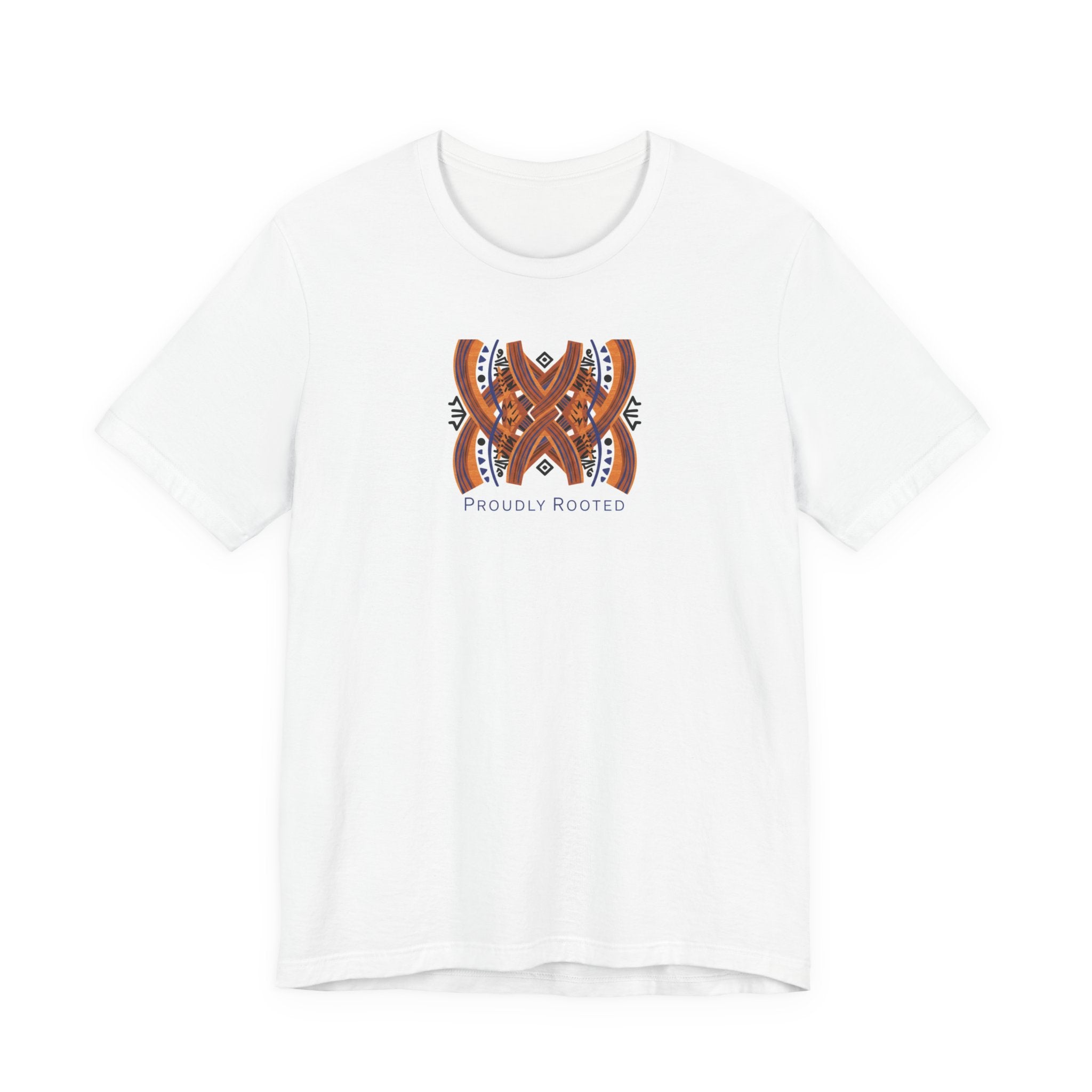 Mudcloth Inspired 'Proudly Rooted' Tee | African Print Shirt, Boho Tribal Pattern