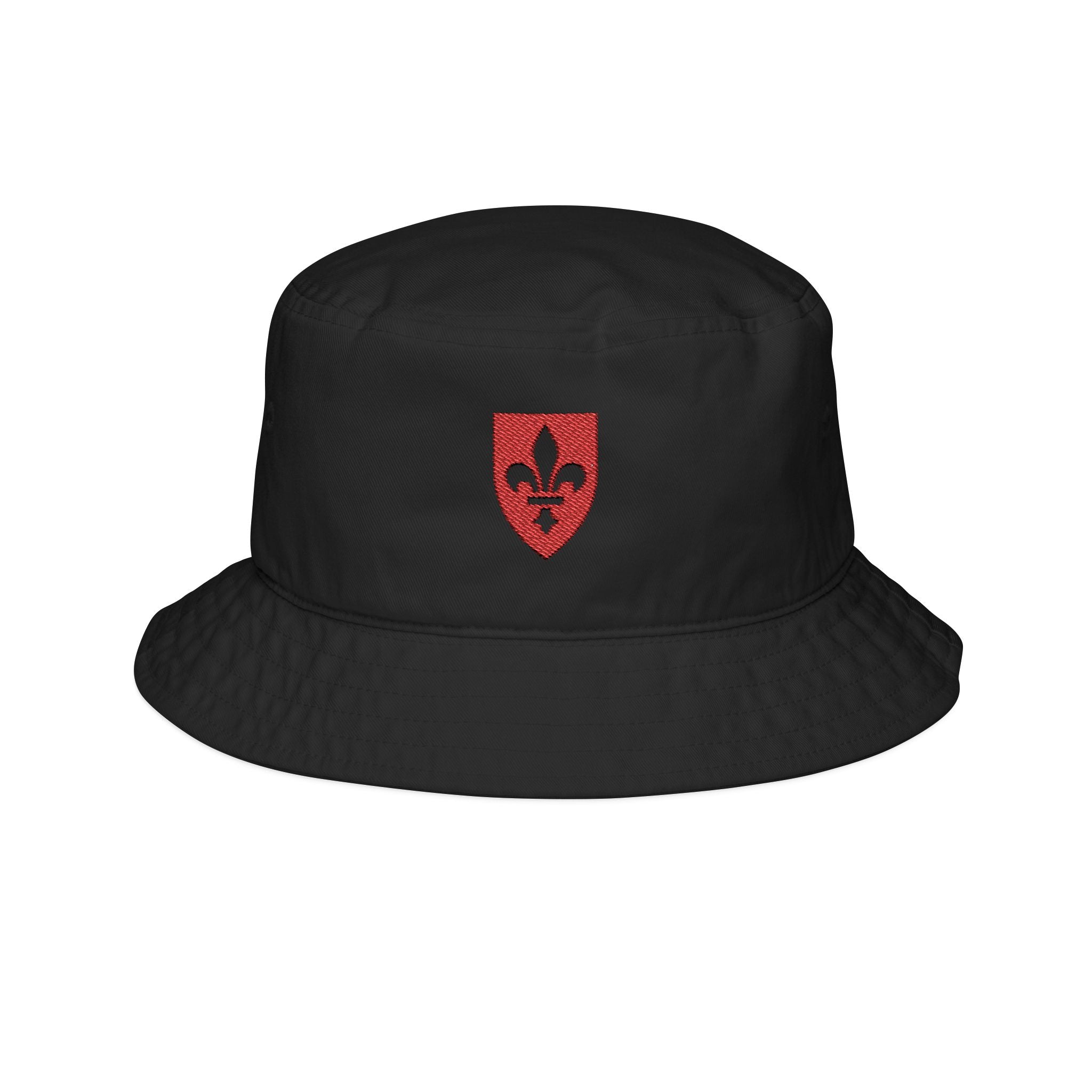 Embroidered Bucket Hat - Stylish Summer Accessory with Fleur-de-Lis Design