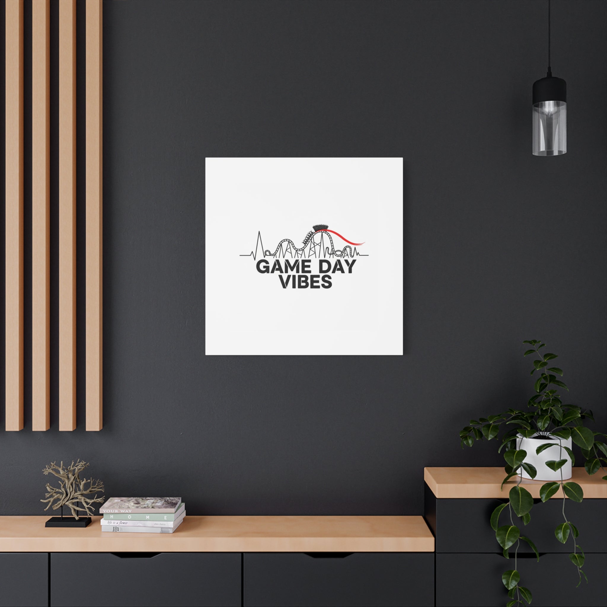 Game Day Vibes Canvas | Sports Fan Rollercoaster, Team Neutral Fan Gear