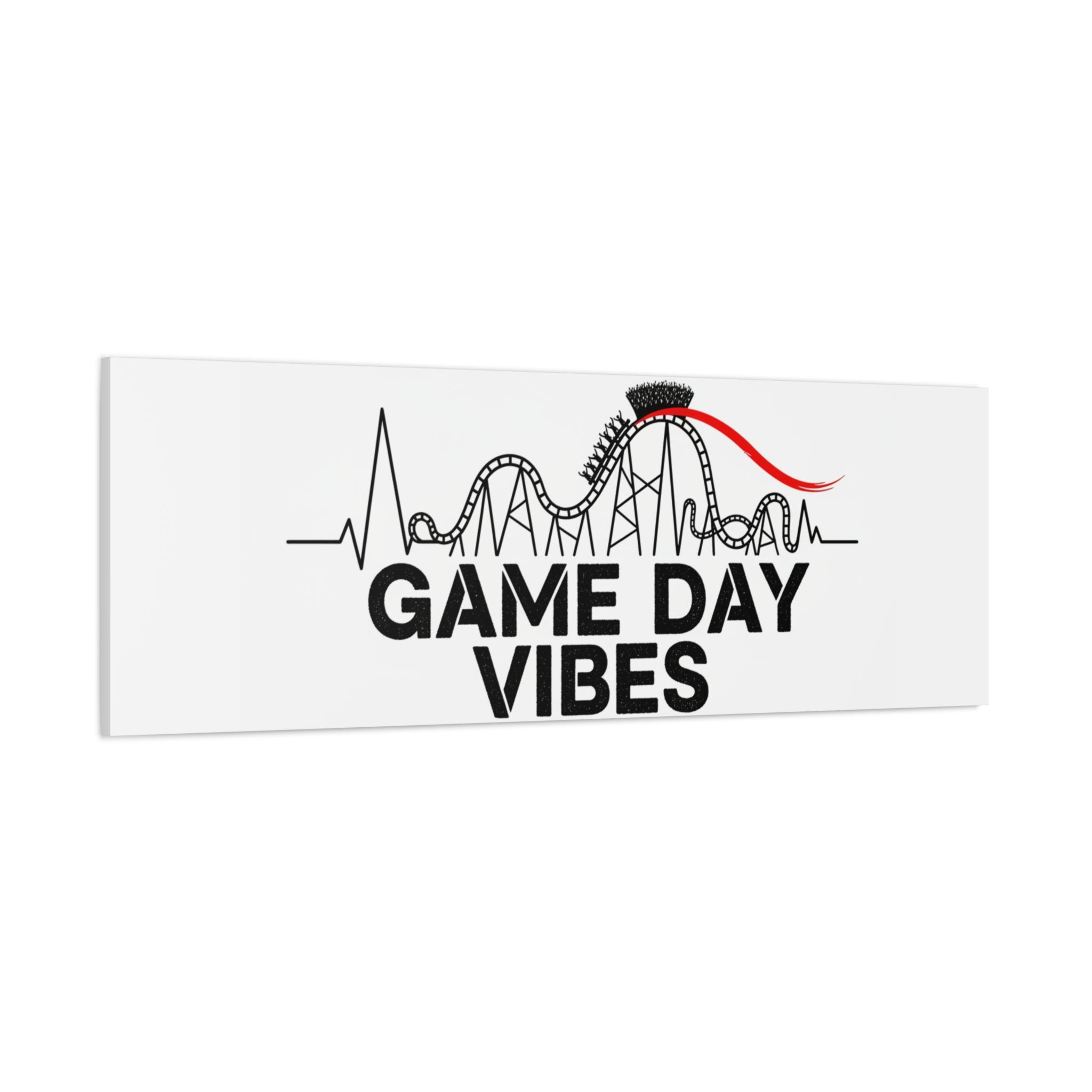Game Day Vibes Canvas | Sports Fan Rollercoaster, Team Neutral Fan Gear