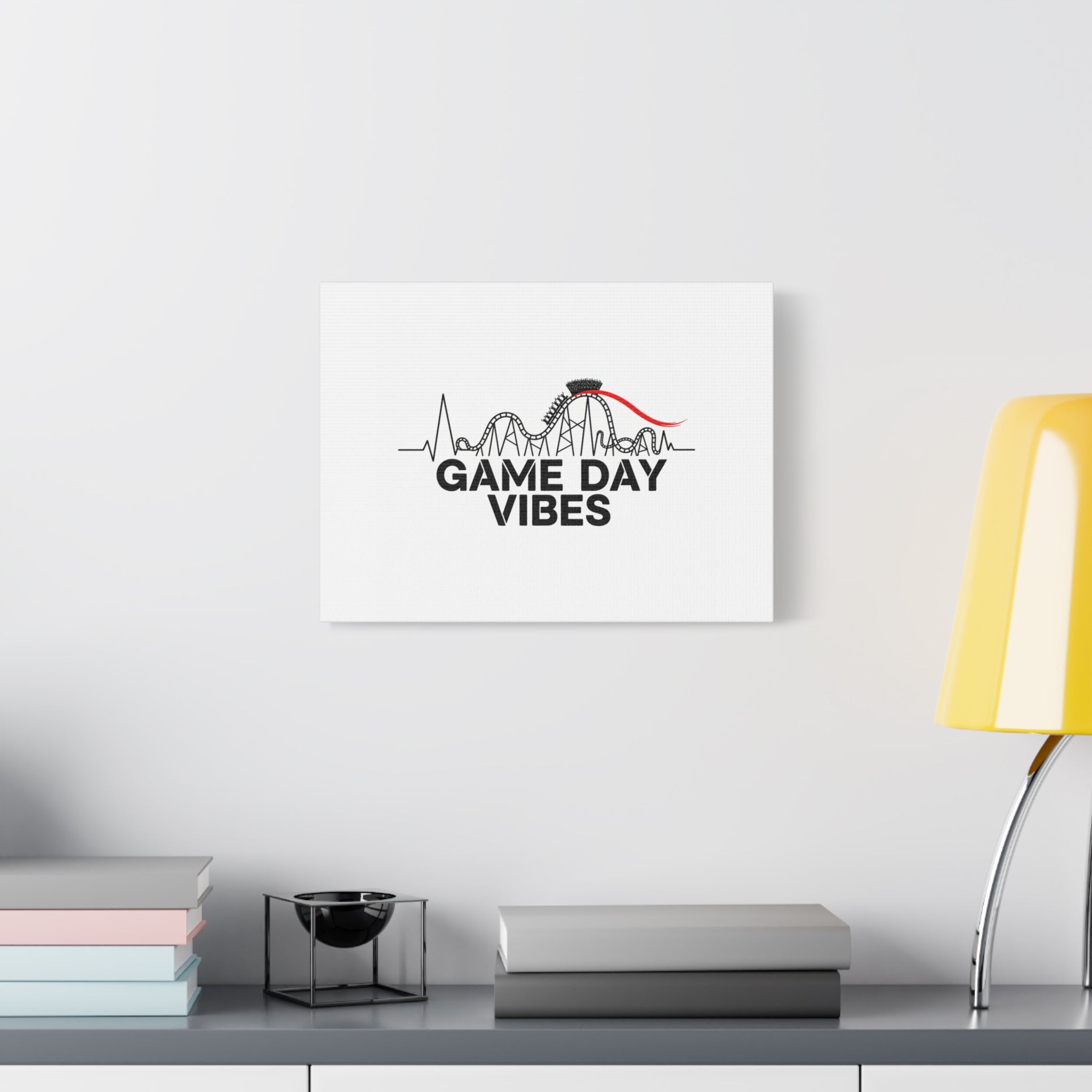 Game Day Vibes Canvas | Sports Fan Rollercoaster, Team Neutral Fan Gear