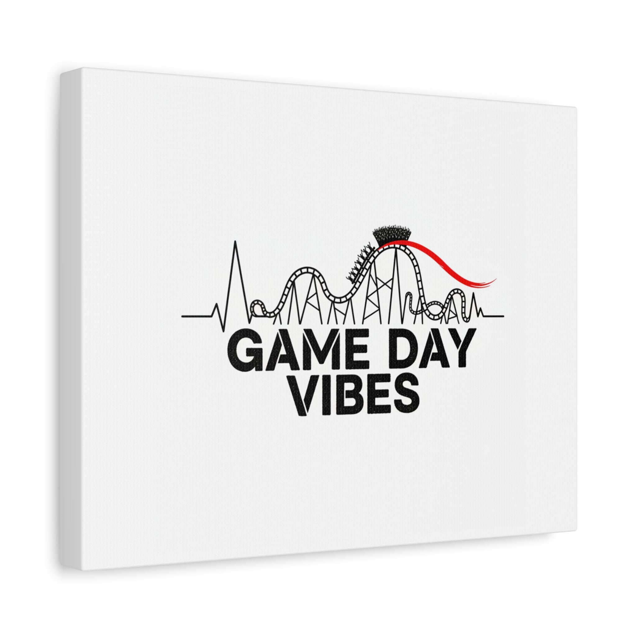Game Day Vibes Canvas | Sports Fan Rollercoaster, Team Neutral Fan Gear