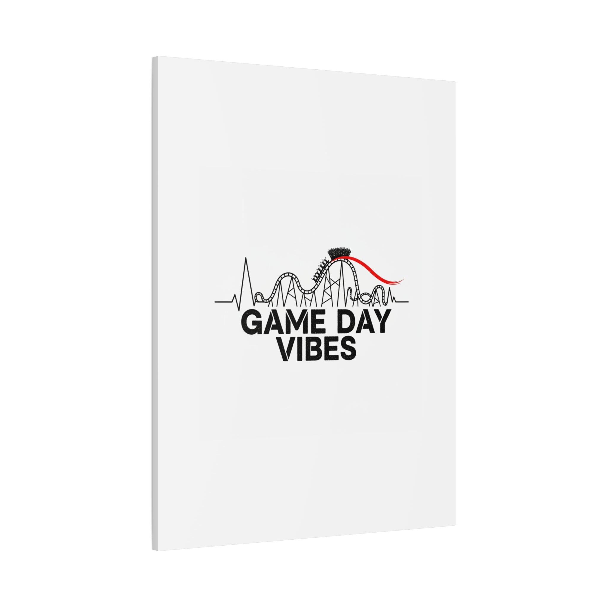Game Day Vibes Canvas | Sports Fan Rollercoaster, Team Neutral Fan Gear