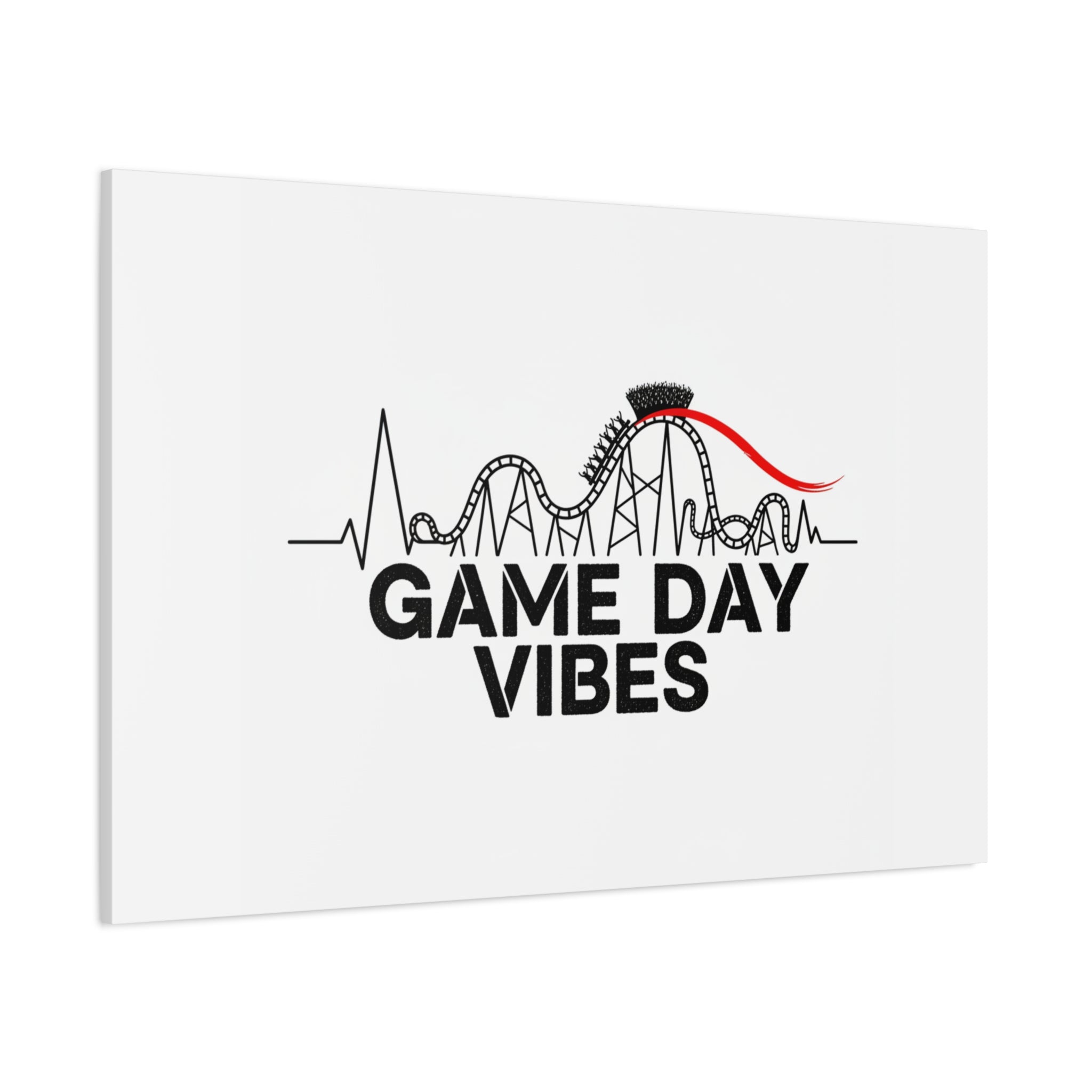 Game Day Vibes Canvas | Sports Fan Rollercoaster, Team Neutral Fan Gear