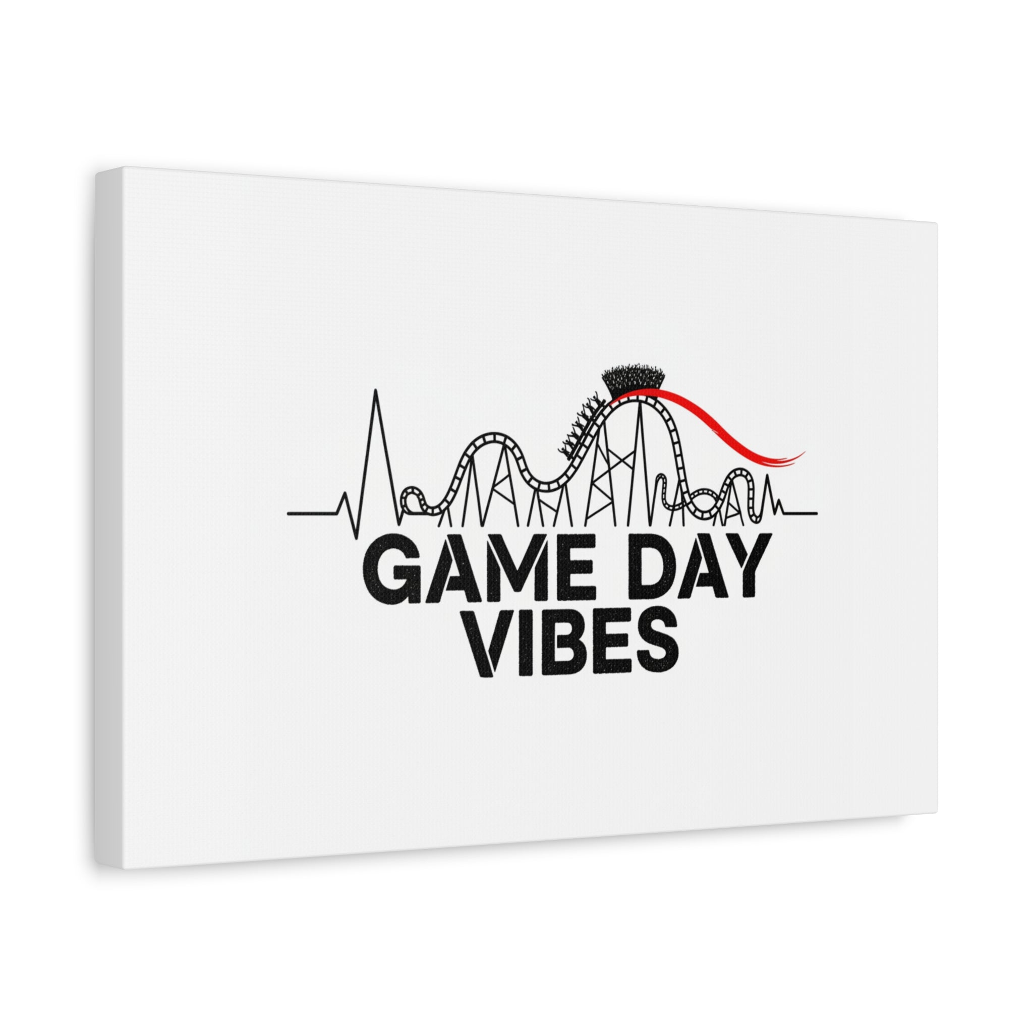 Game Day Vibes Canvas | Sports Fan Rollercoaster, Team Neutral Fan Gear