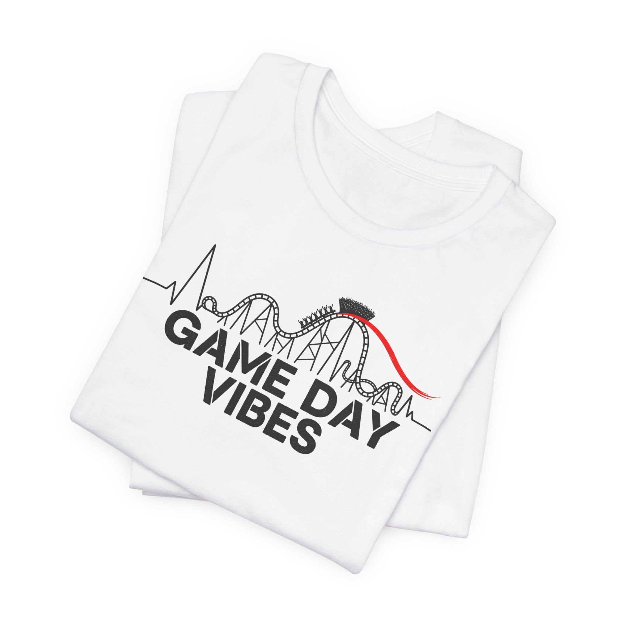 Game Day Vibes Tee | sports fan shirt, game day shirt, rollercoaster emotions design