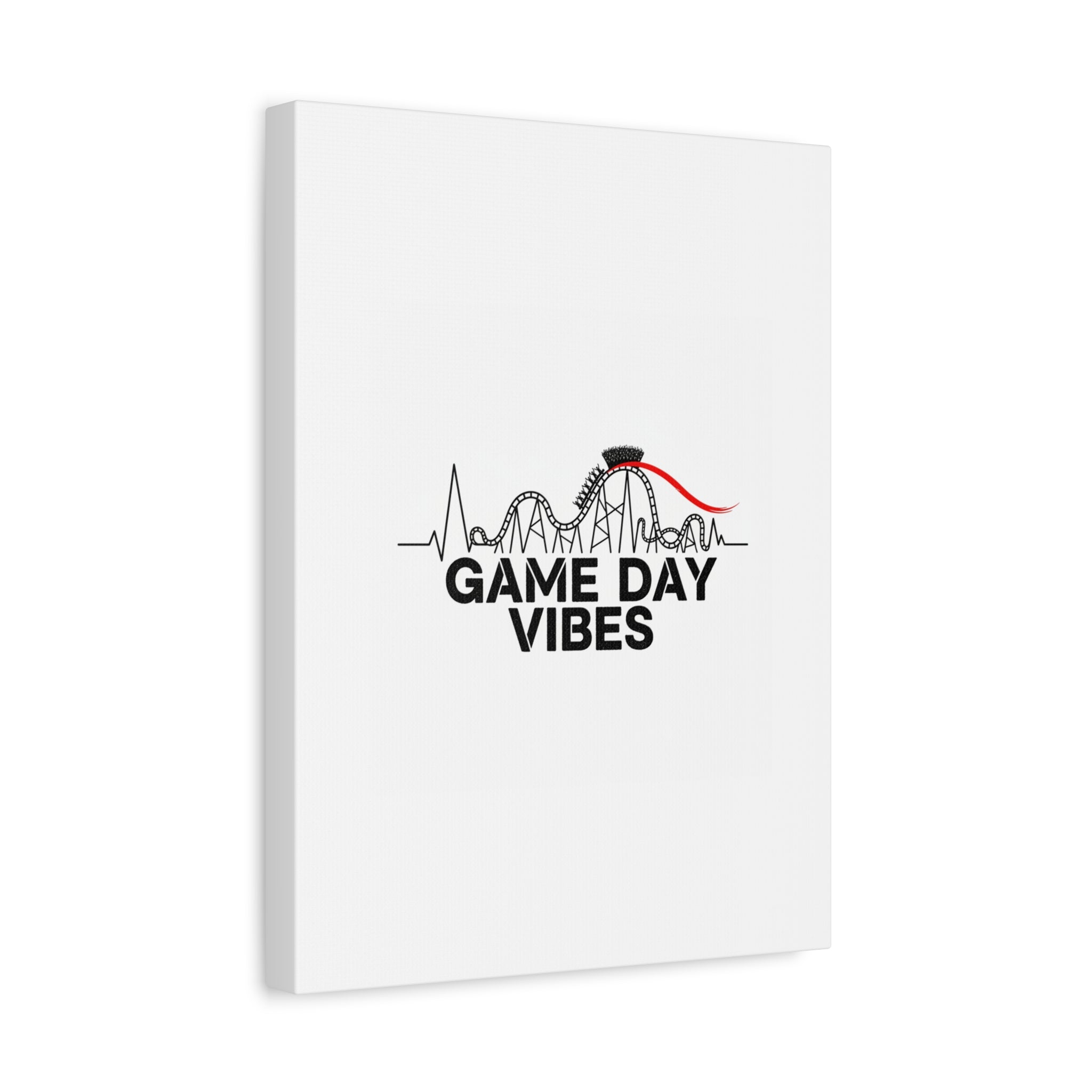 Game Day Vibes Canvas | Sports Fan Rollercoaster, Team Neutral Fan Gear