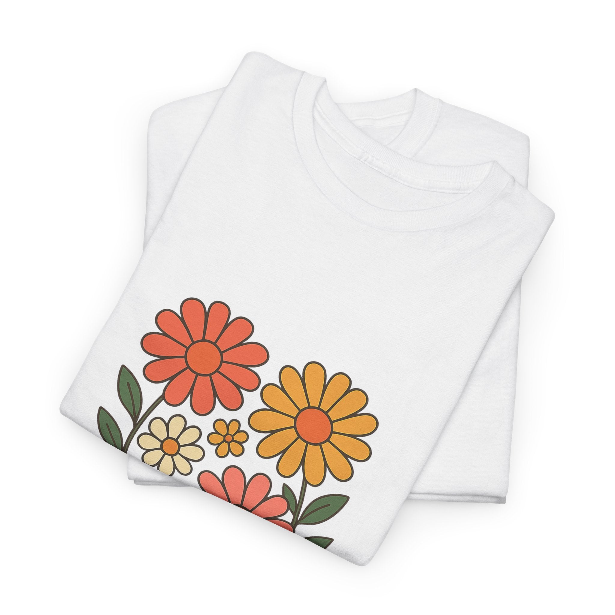 Bloom with Grace Unisex Heavy Cotton Tee - Positive Floral Graphic Tee