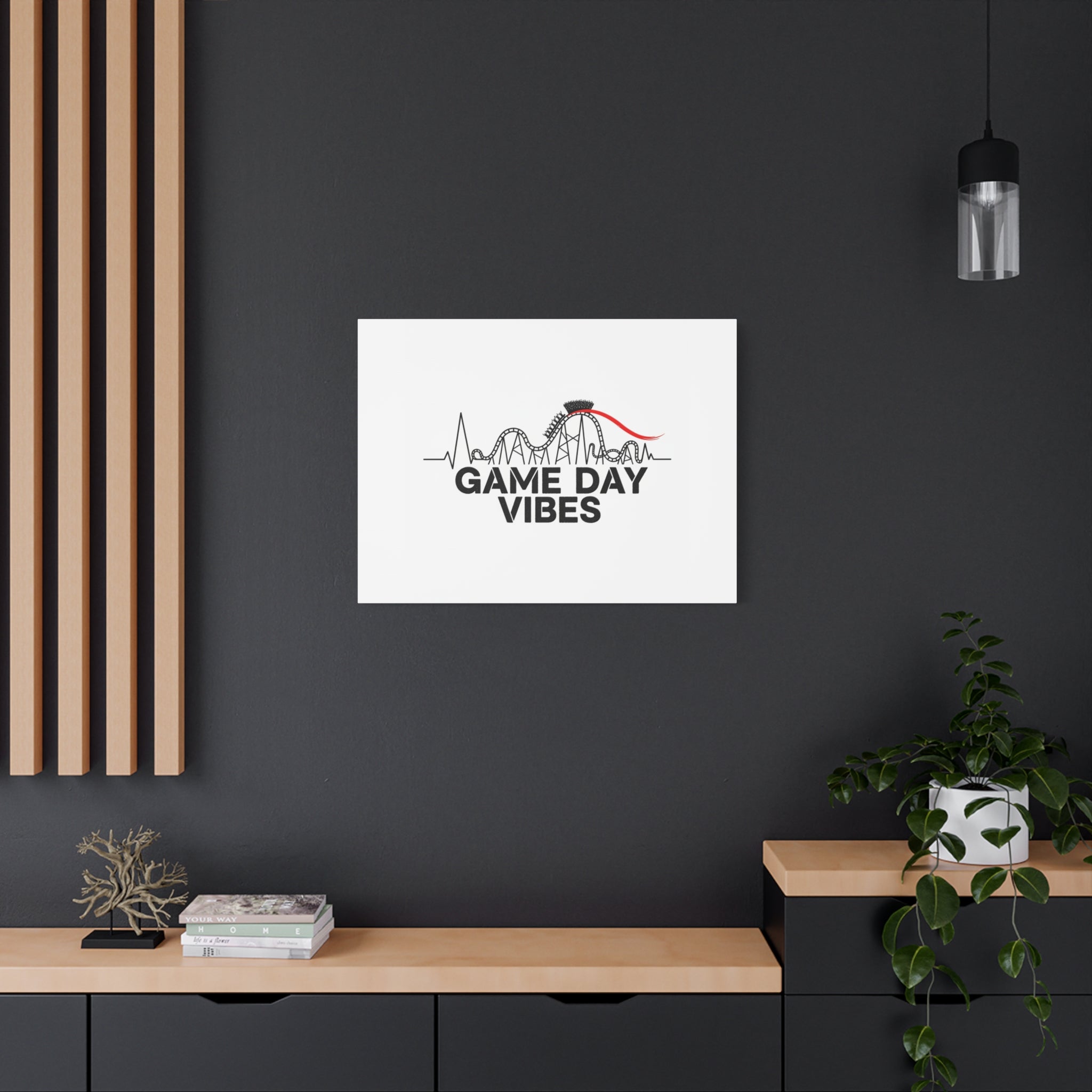Game Day Vibes Canvas | Sports Fan Rollercoaster, Team Neutral Fan Gear