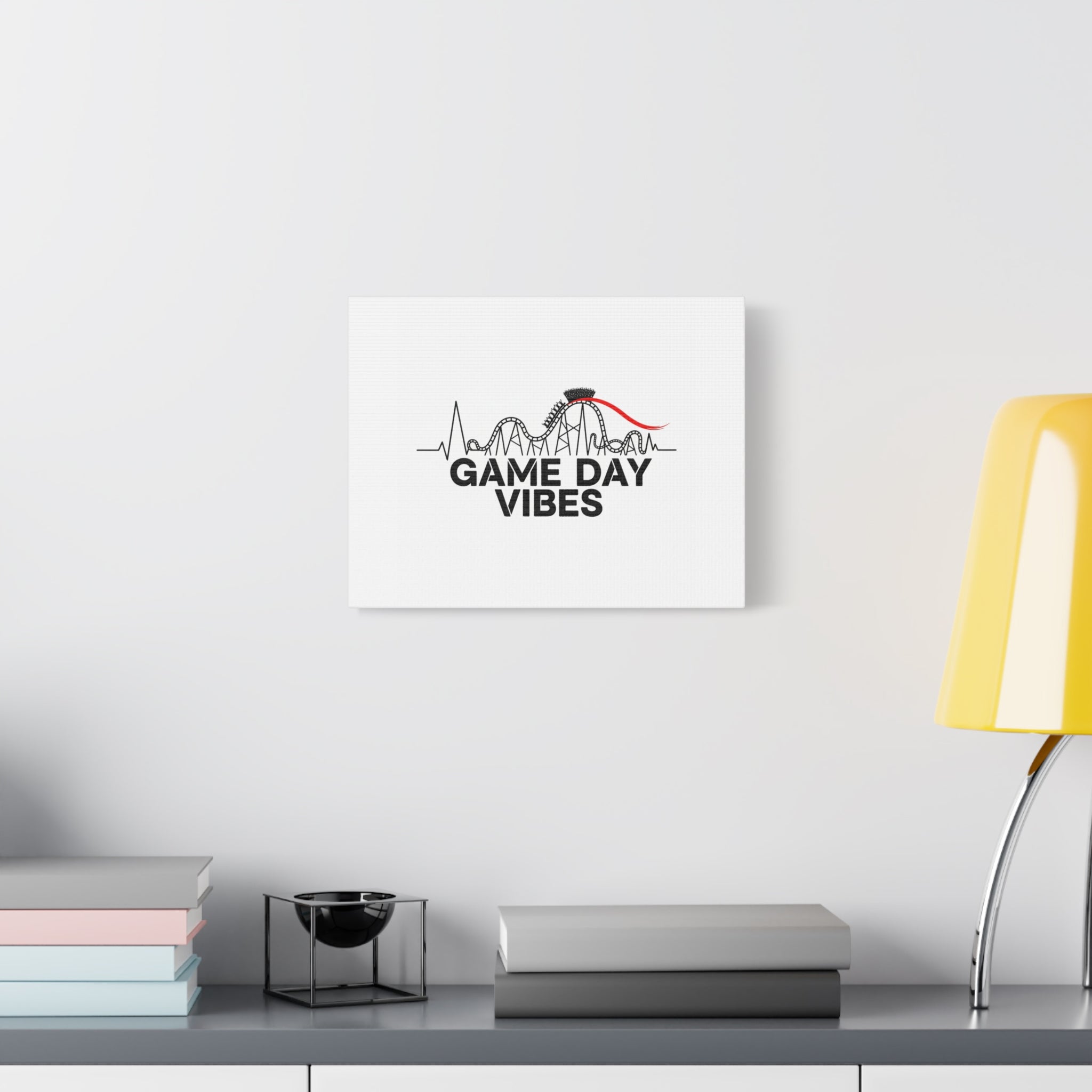 Game Day Vibes Canvas | Sports Fan Rollercoaster, Team Neutral Fan Gear