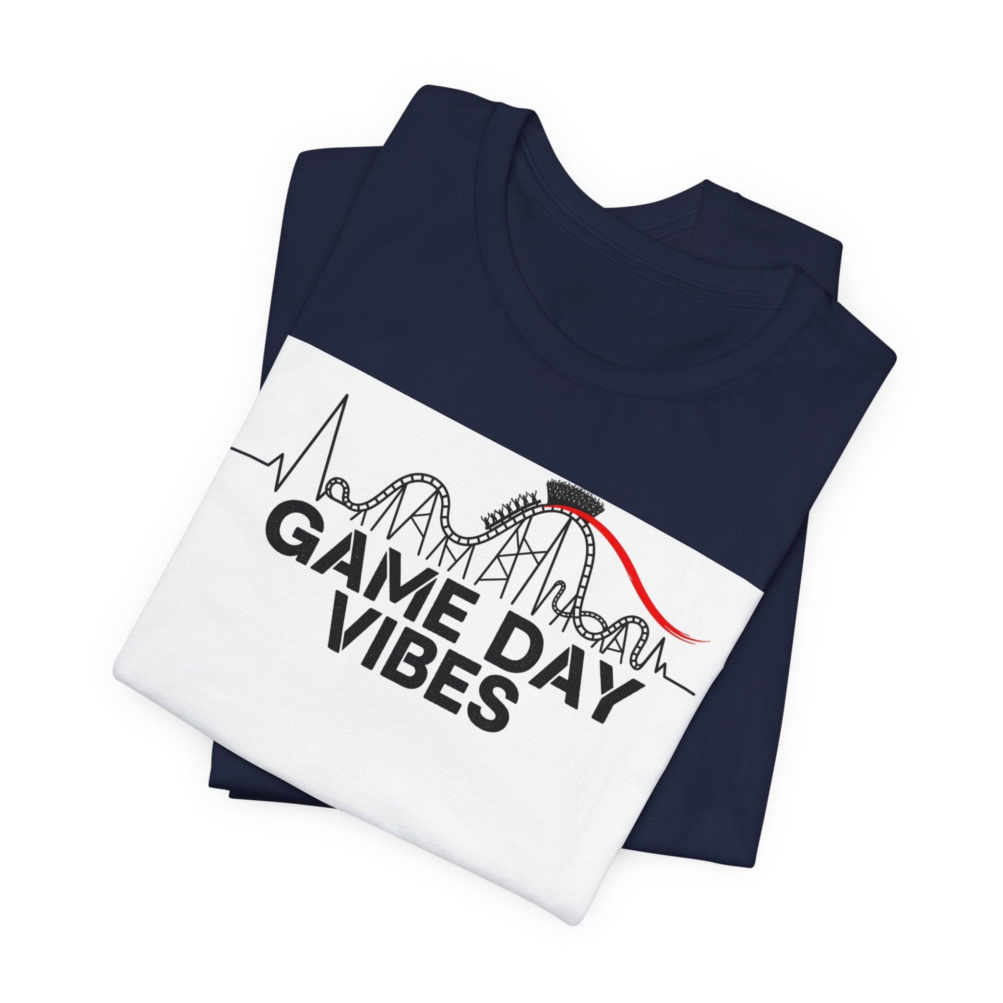 Game Day Vibes Tee | sports fan shirt, game day shirt, rollercoaster emotions design