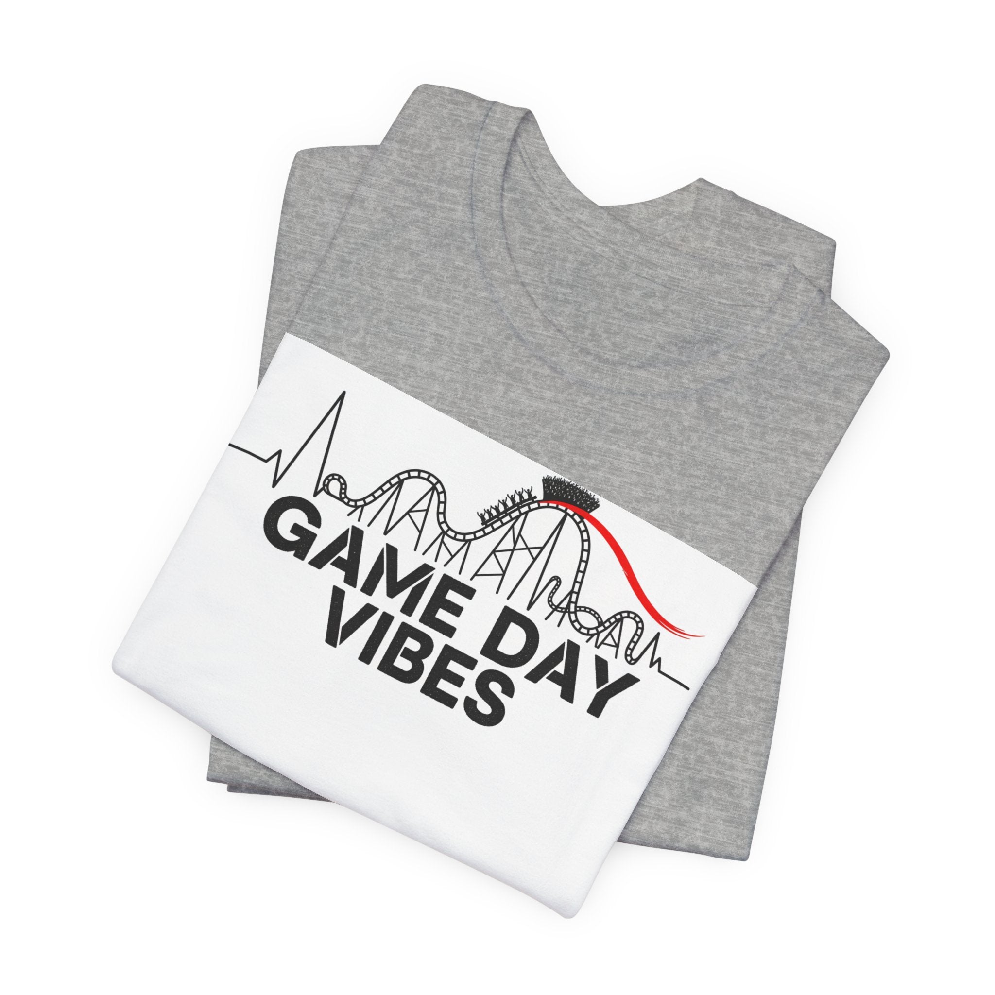Game Day Vibes Tee | sports fan shirt, game day shirt, rollercoaster emotions design