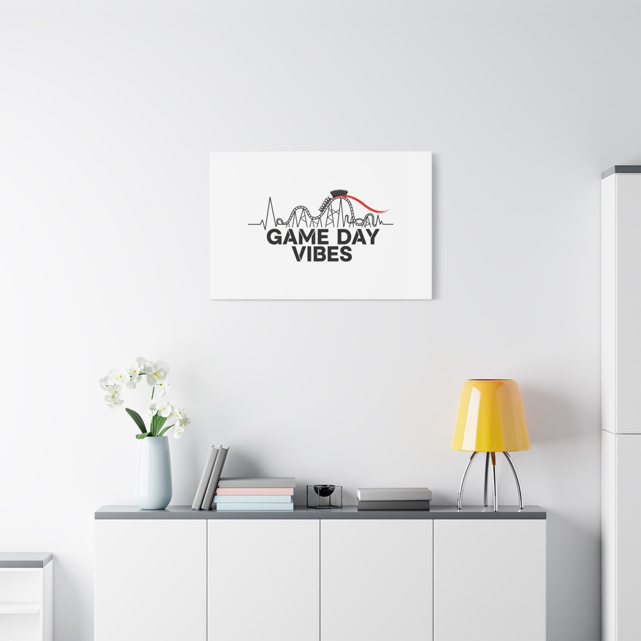 Game Day Vibes Canvas | Sports Fan Rollercoaster, Team Neutral Fan Gear