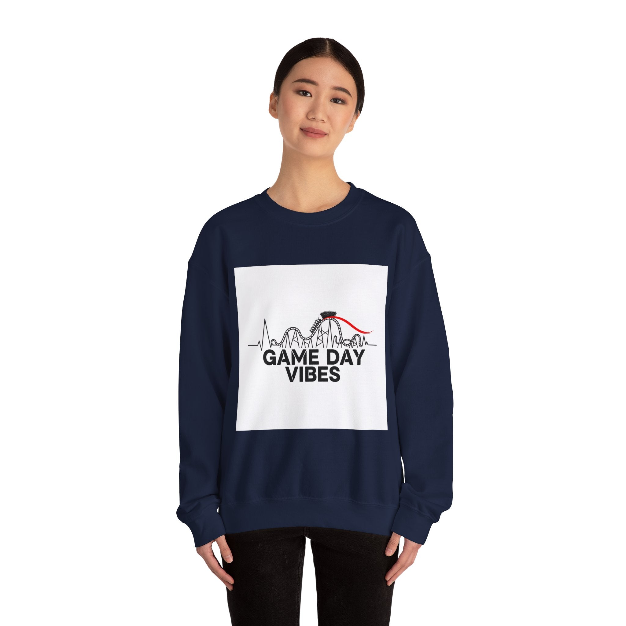 Game Day Vibes Crewneck, sports fan shirt | rollercoaster emotions design