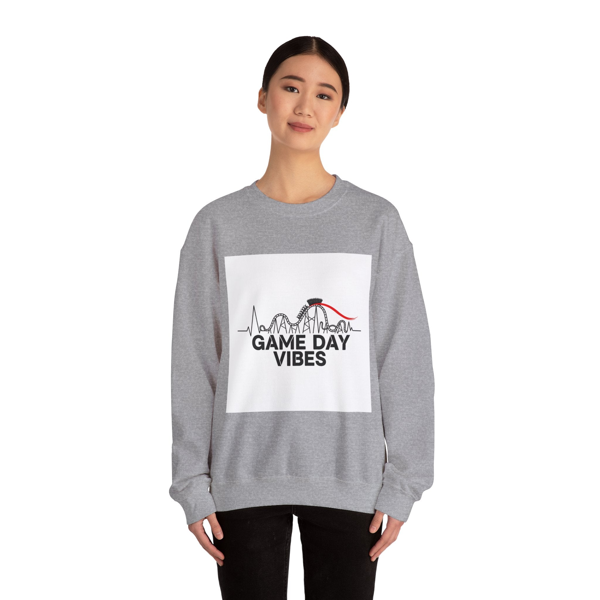 Game Day Vibes Crewneck, sports fan shirt | rollercoaster emotions design