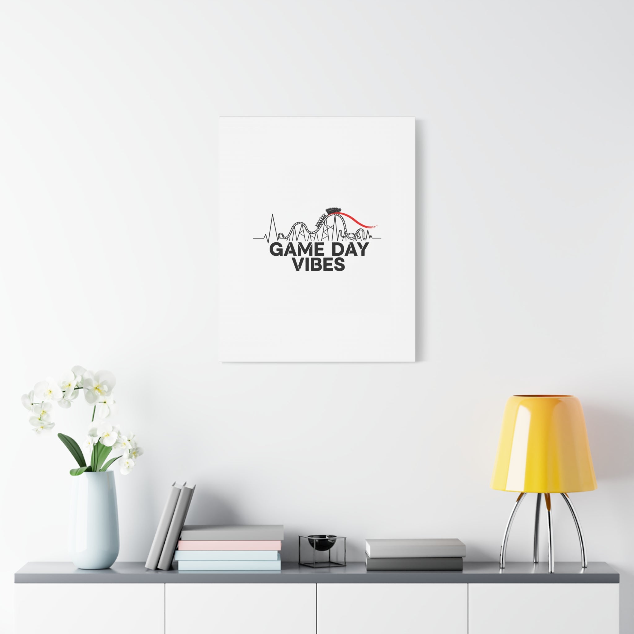 Game Day Vibes Canvas | Sports Fan Rollercoaster, Team Neutral Fan Gear