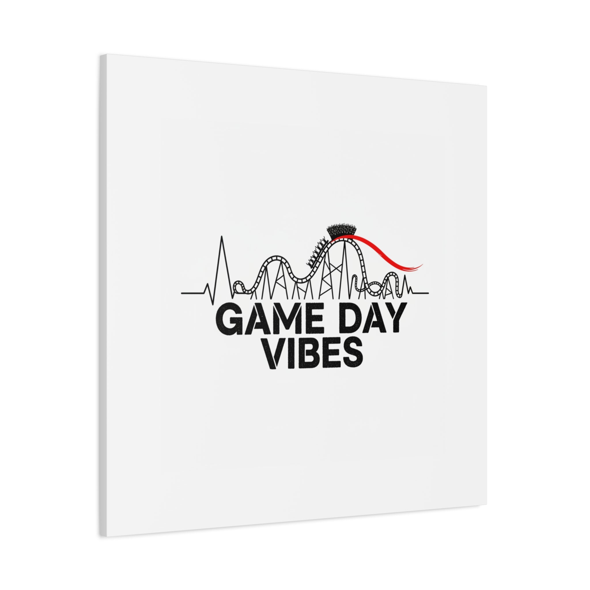 Game Day Vibes Canvas | Sports Fan Rollercoaster, Team Neutral Fan Gear