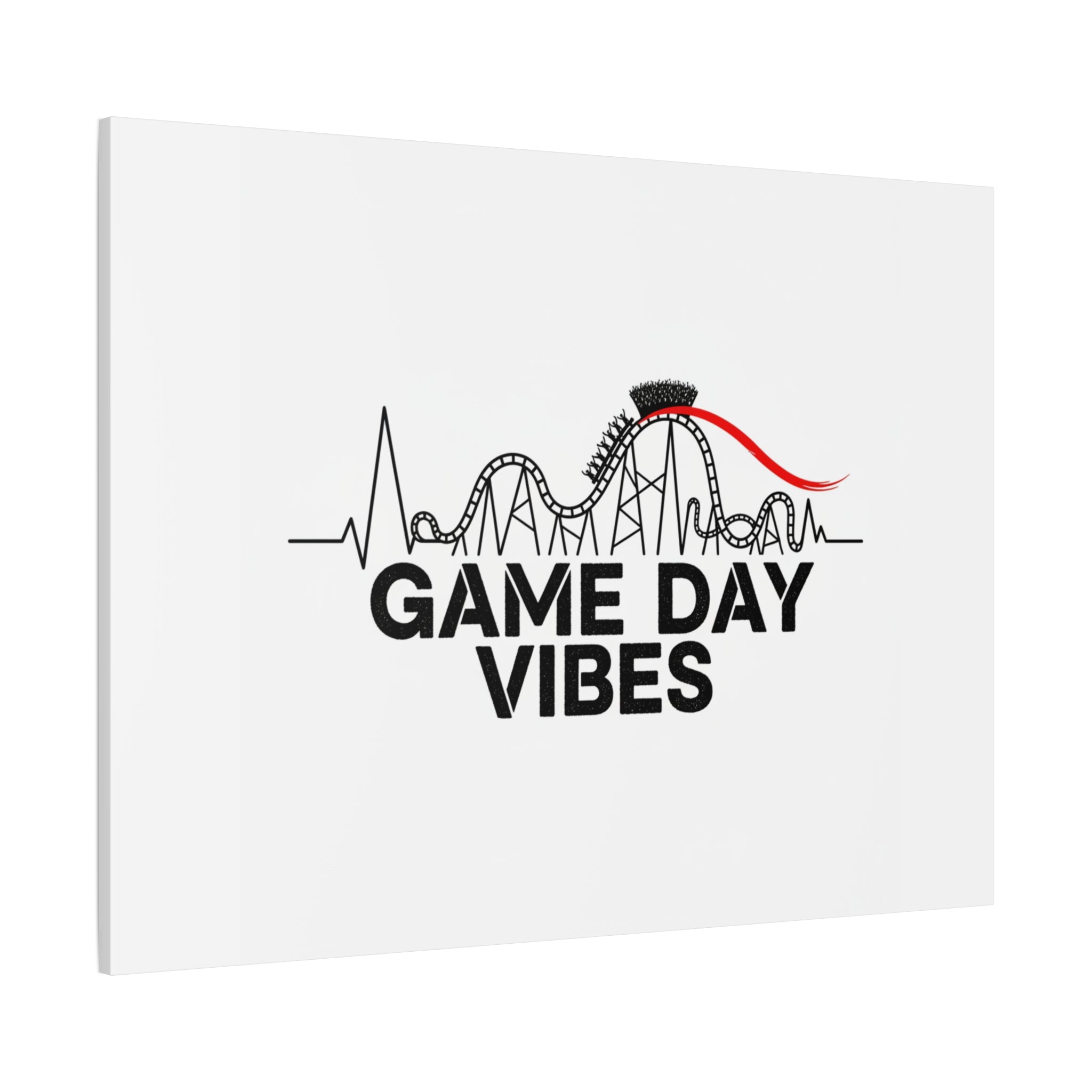 Game Day Vibes Canvas | Sports Fan Rollercoaster, Team Neutral Fan Gear