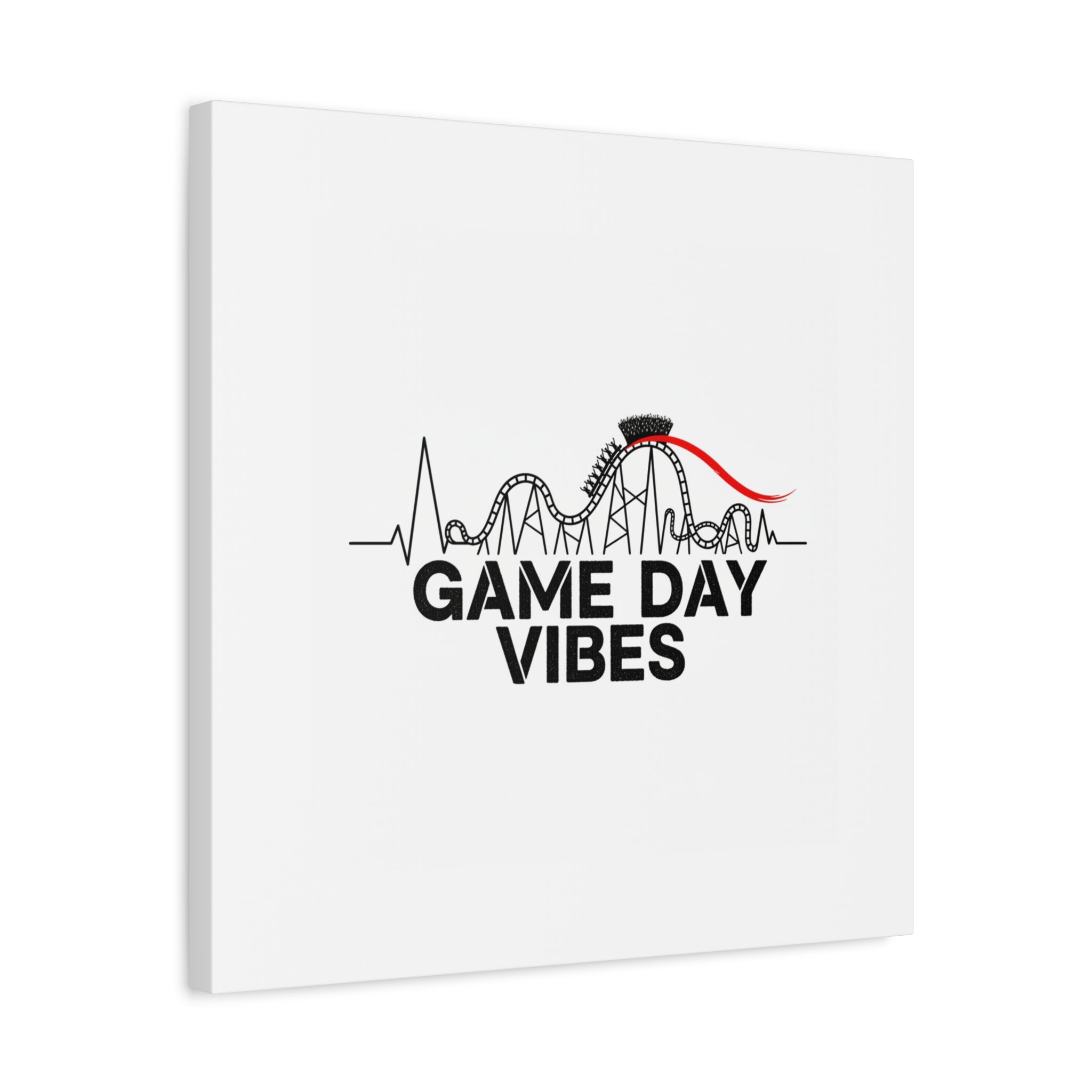 Game Day Vibes Canvas | Sports Fan Rollercoaster, Team Neutral Fan Gear
