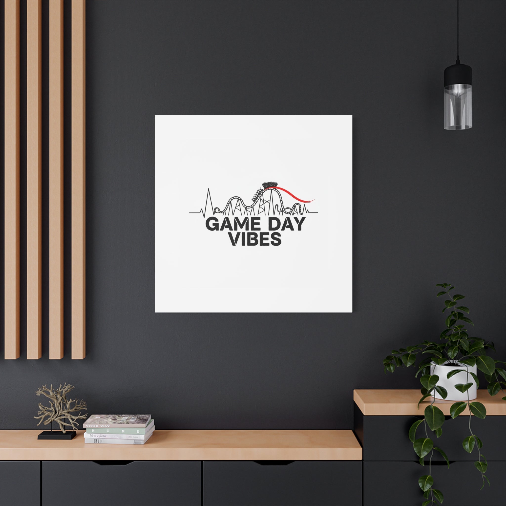 Game Day Vibes Canvas | Sports Fan Rollercoaster, Team Neutral Fan Gear