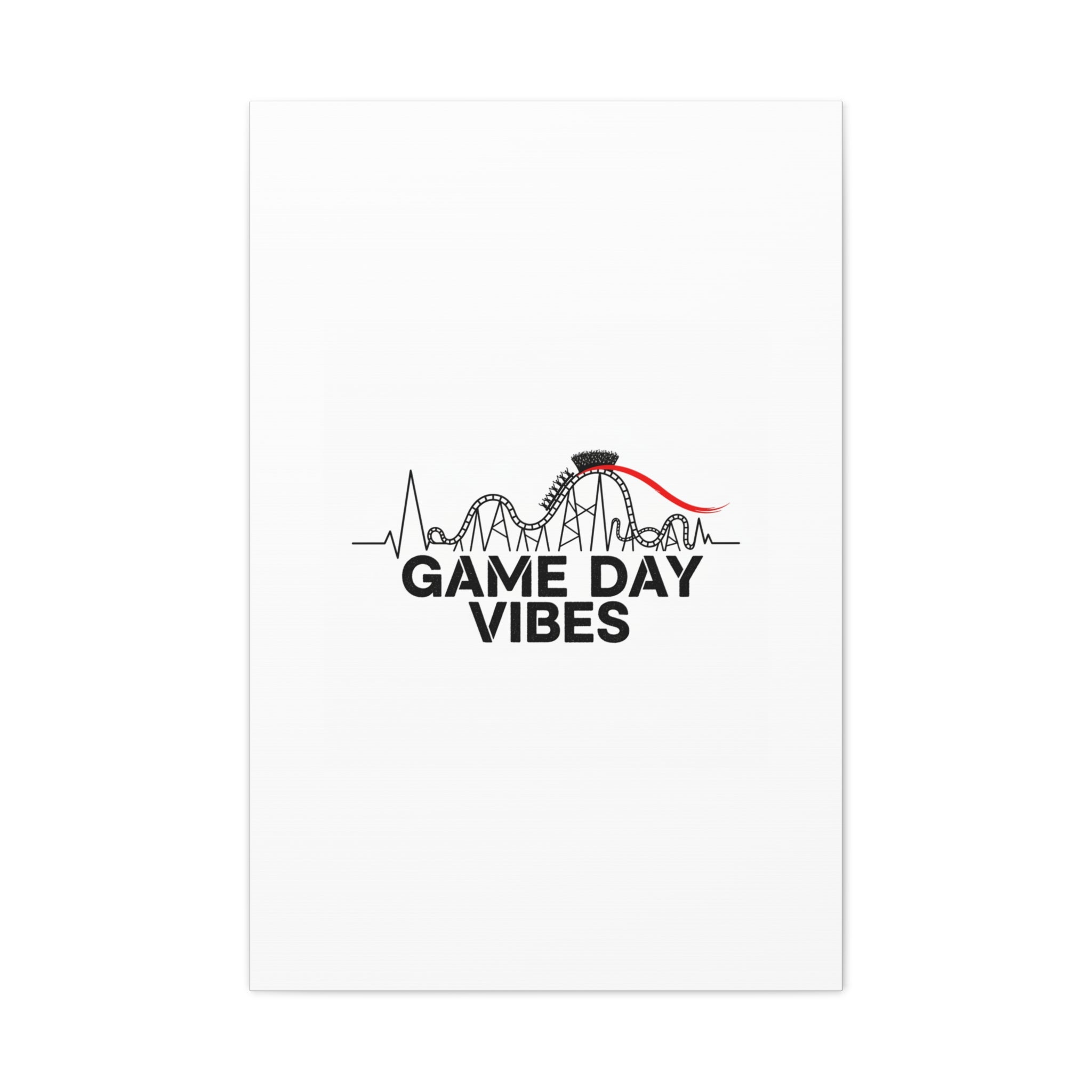Game Day Vibes Canvas | Sports Fan Rollercoaster, Team Neutral Fan Gear
