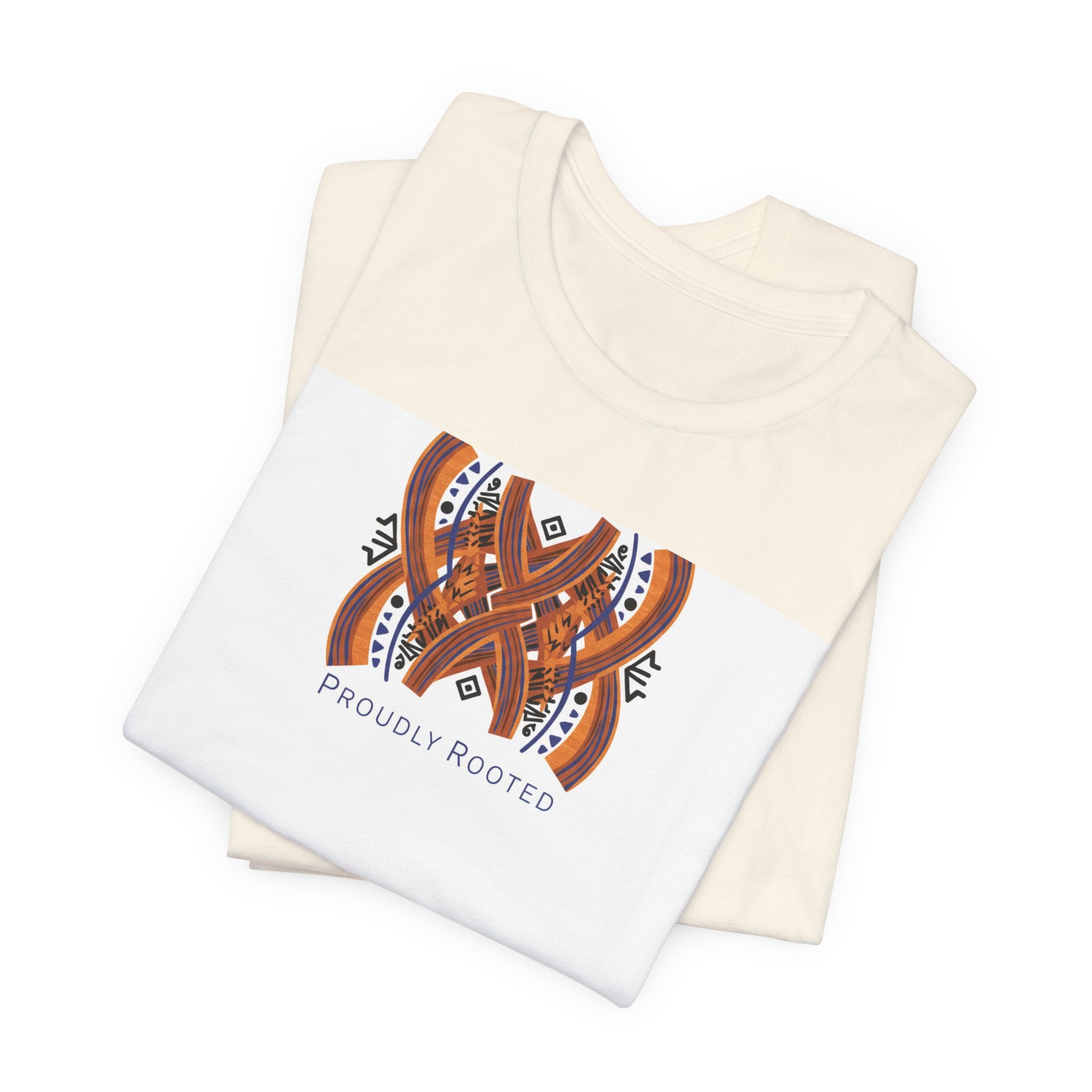 Mudcloth Inspired 'Proudly Rooted' Tee | African Print Shirt, Boho Tribal Pattern