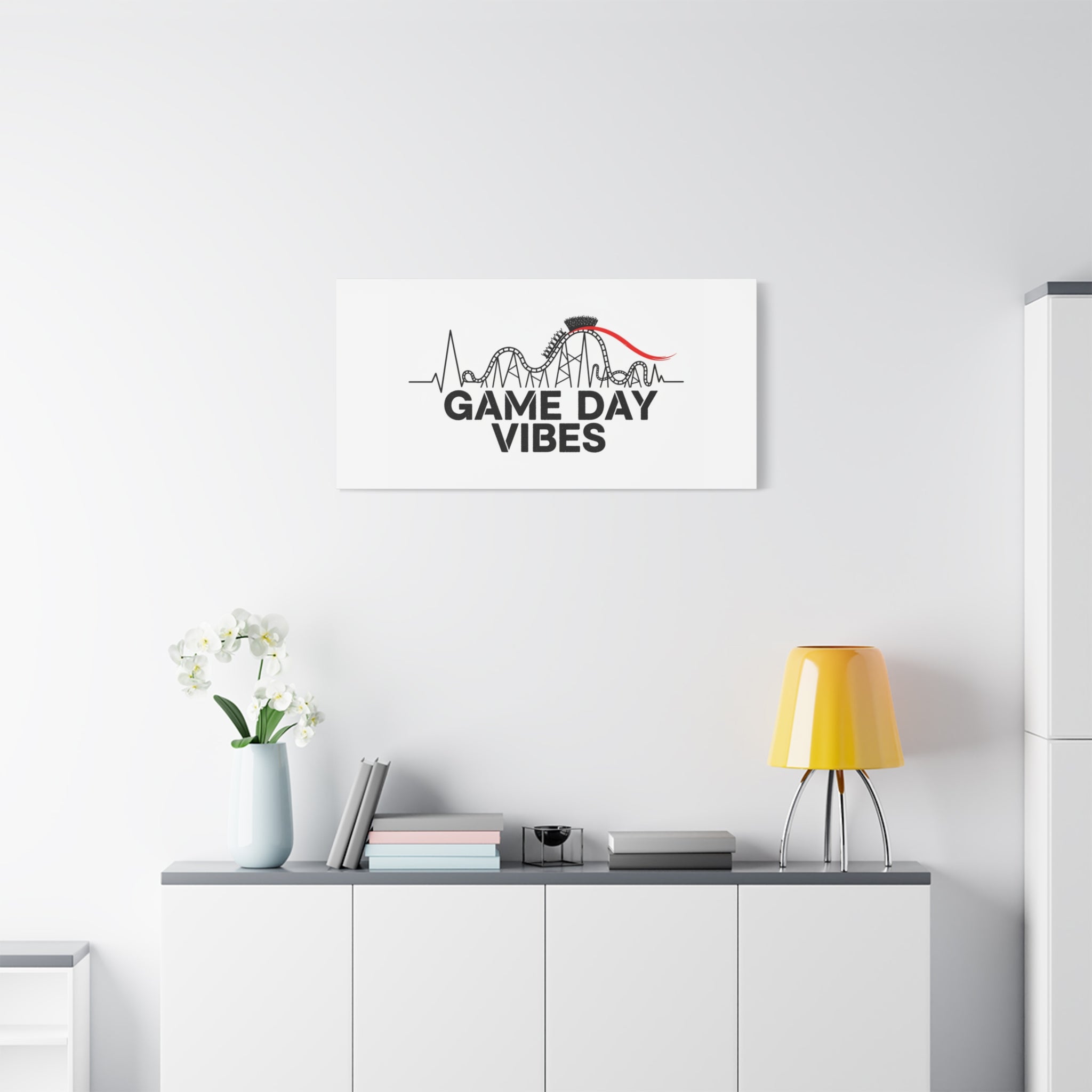 Game Day Vibes Canvas | Sports Fan Rollercoaster, Team Neutral Fan Gear