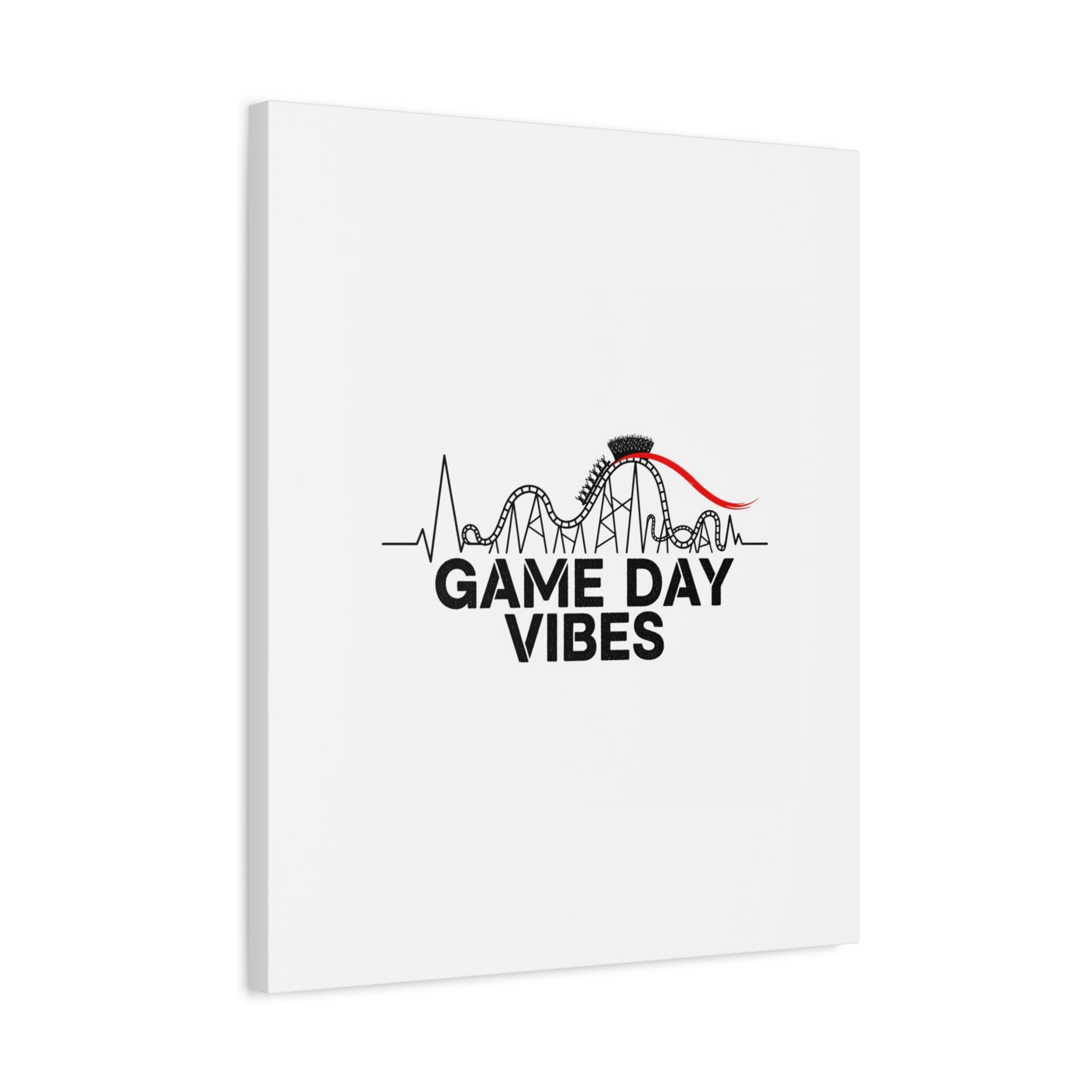 Game Day Vibes Canvas | Sports Fan Rollercoaster, Team Neutral Fan Gear