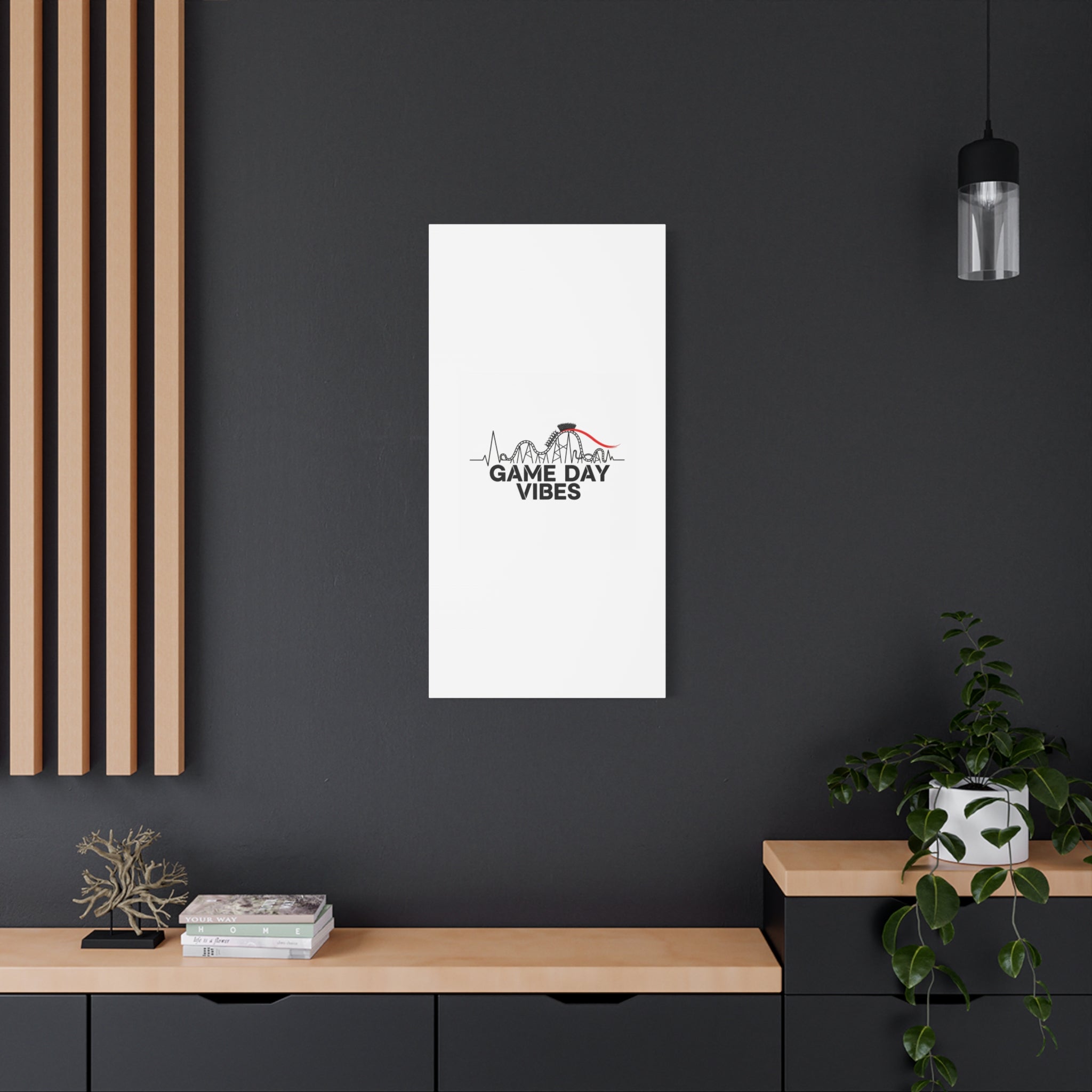 Game Day Vibes Canvas | Sports Fan Rollercoaster, Team Neutral Fan Gear