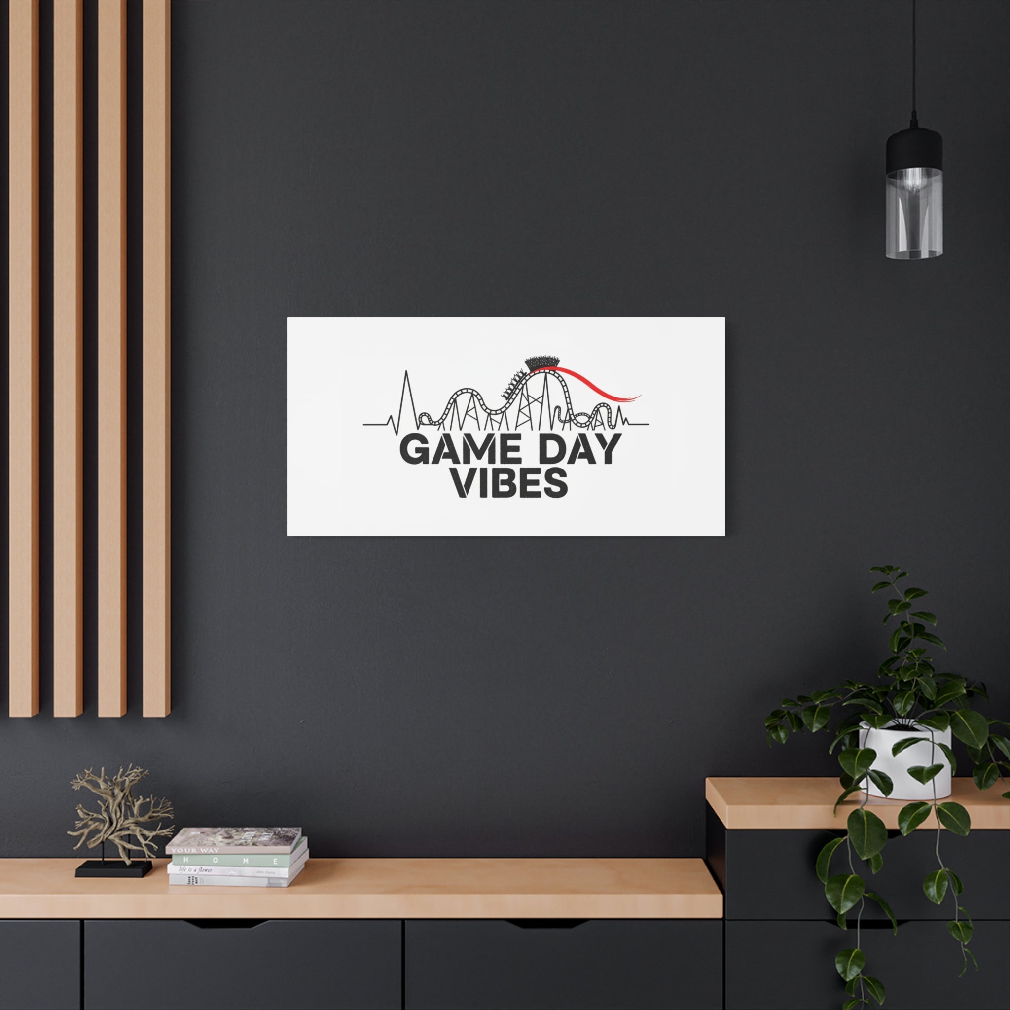 Game Day Vibes Canvas | Sports Fan Rollercoaster, Team Neutral Fan Gear