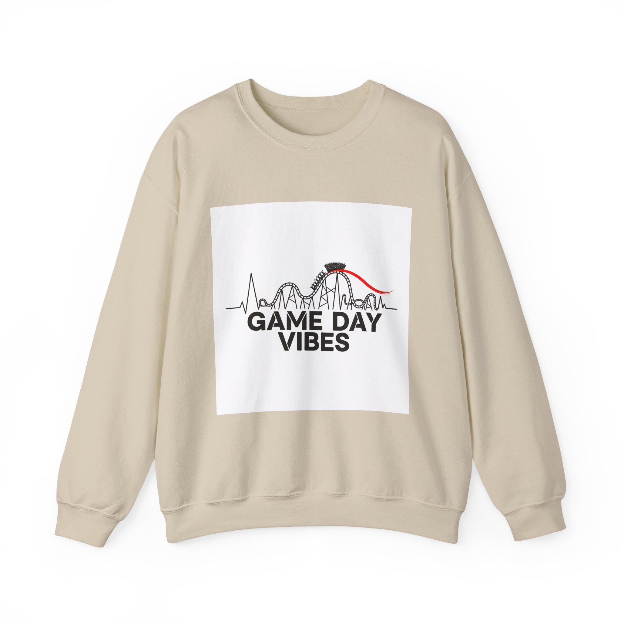 Game Day Vibes Crewneck, sports fan shirt | rollercoaster emotions design