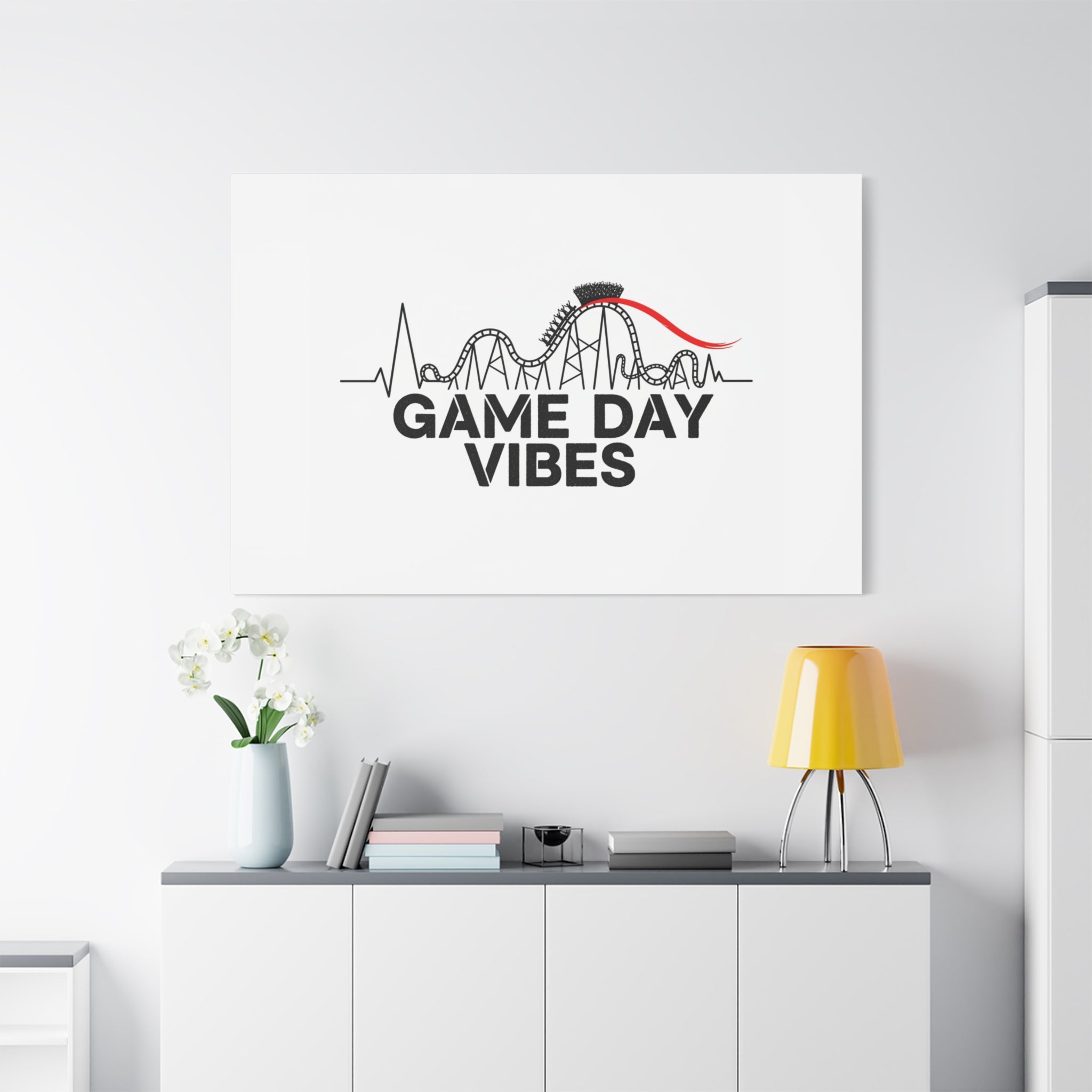Game Day Vibes Canvas | Sports Fan Rollercoaster, Team Neutral Fan Gear