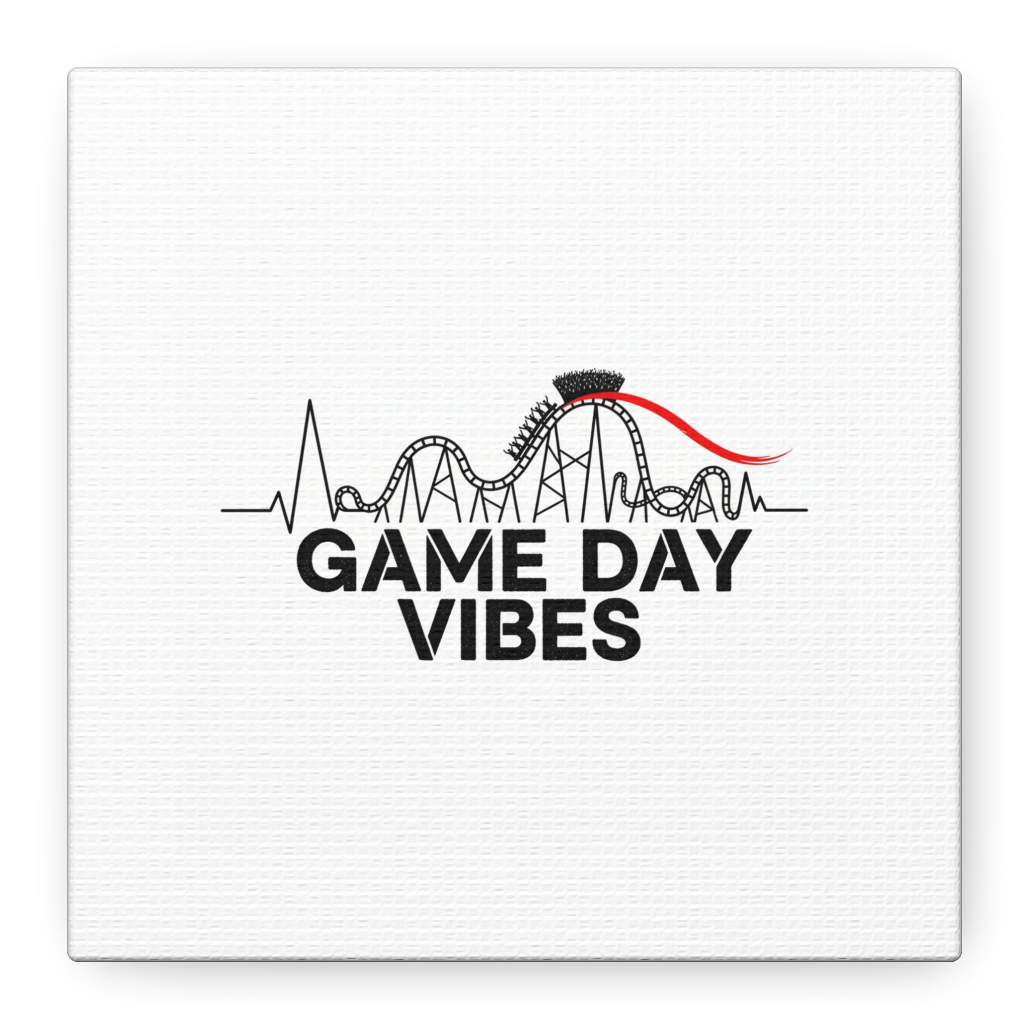 Game Day Vibes Canvas | Sports Fan Rollercoaster, Team Neutral Fan Gear
