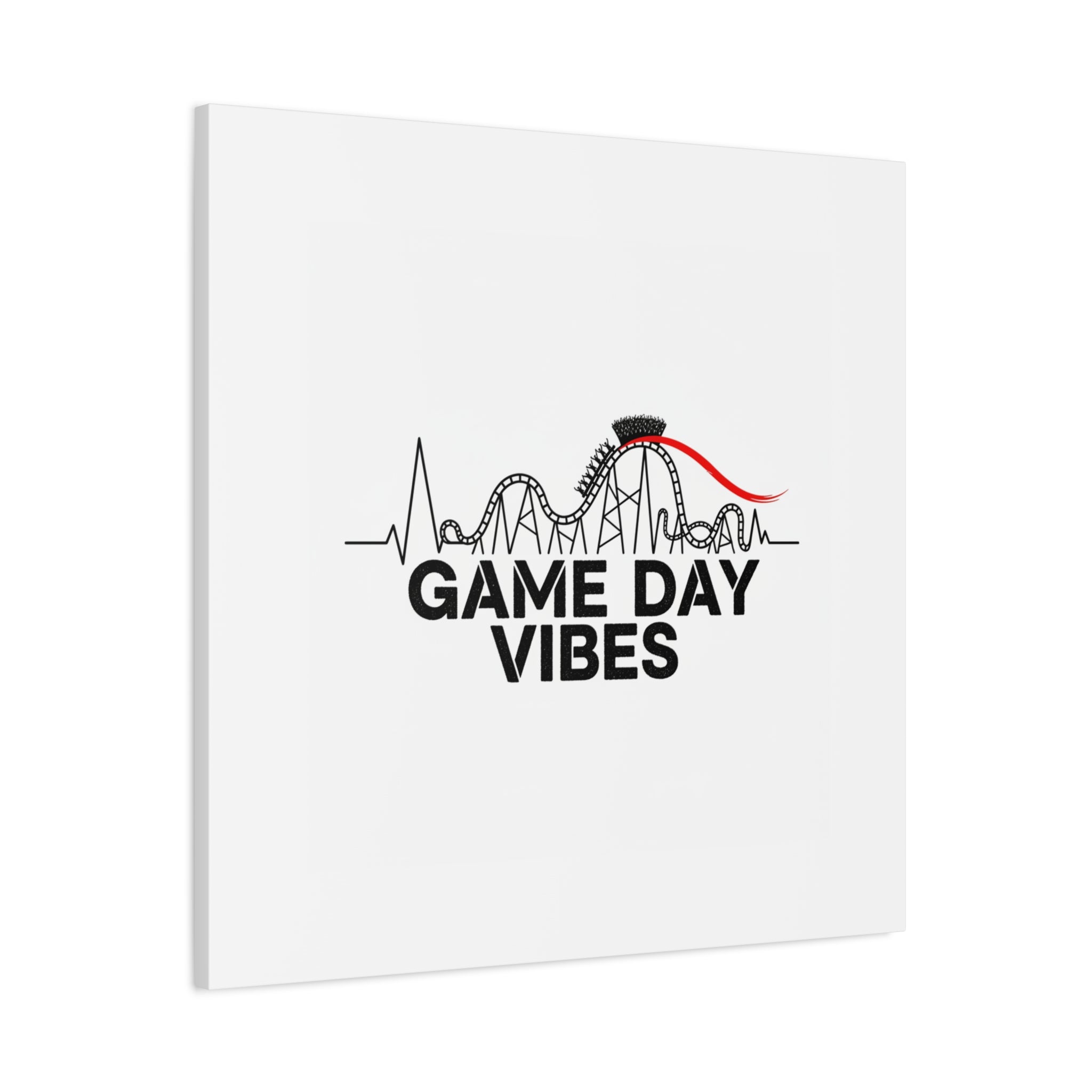 Game Day Vibes Canvas | Sports Fan Rollercoaster, Team Neutral Fan Gear