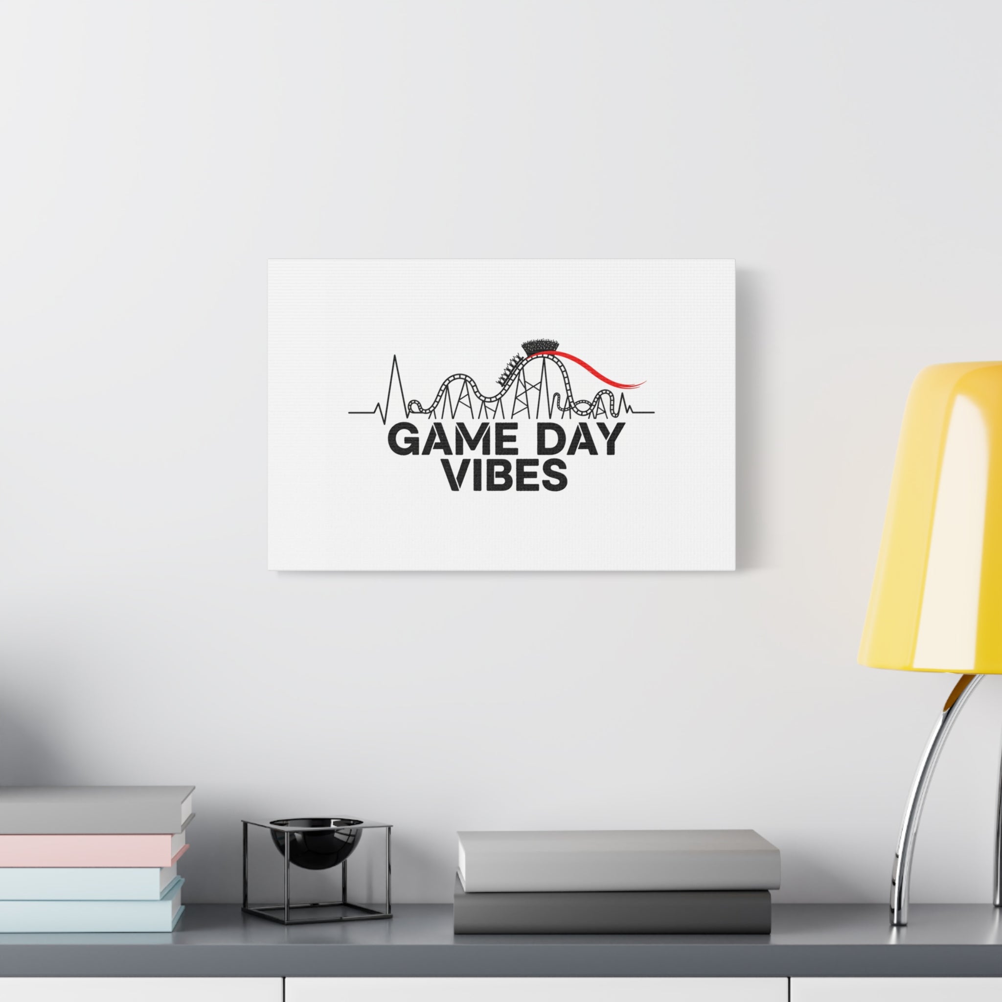 Game Day Vibes Canvas | Sports Fan Rollercoaster, Team Neutral Fan Gear