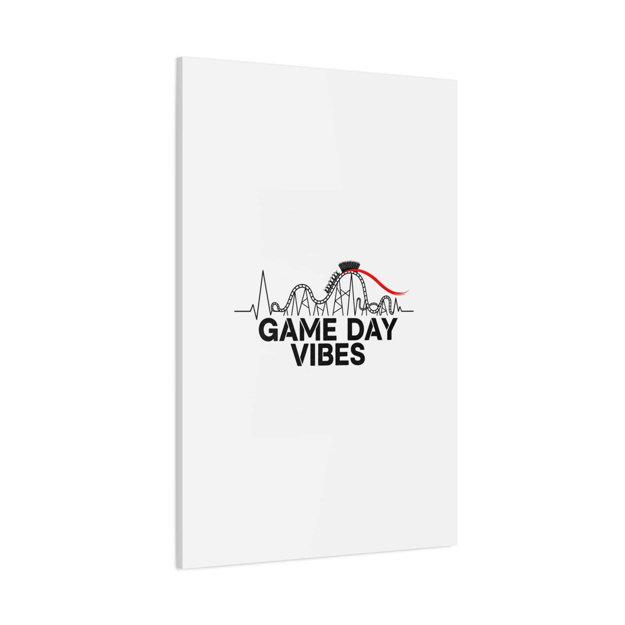 Game Day Vibes Canvas | Sports Fan Rollercoaster, Team Neutral Fan Gear