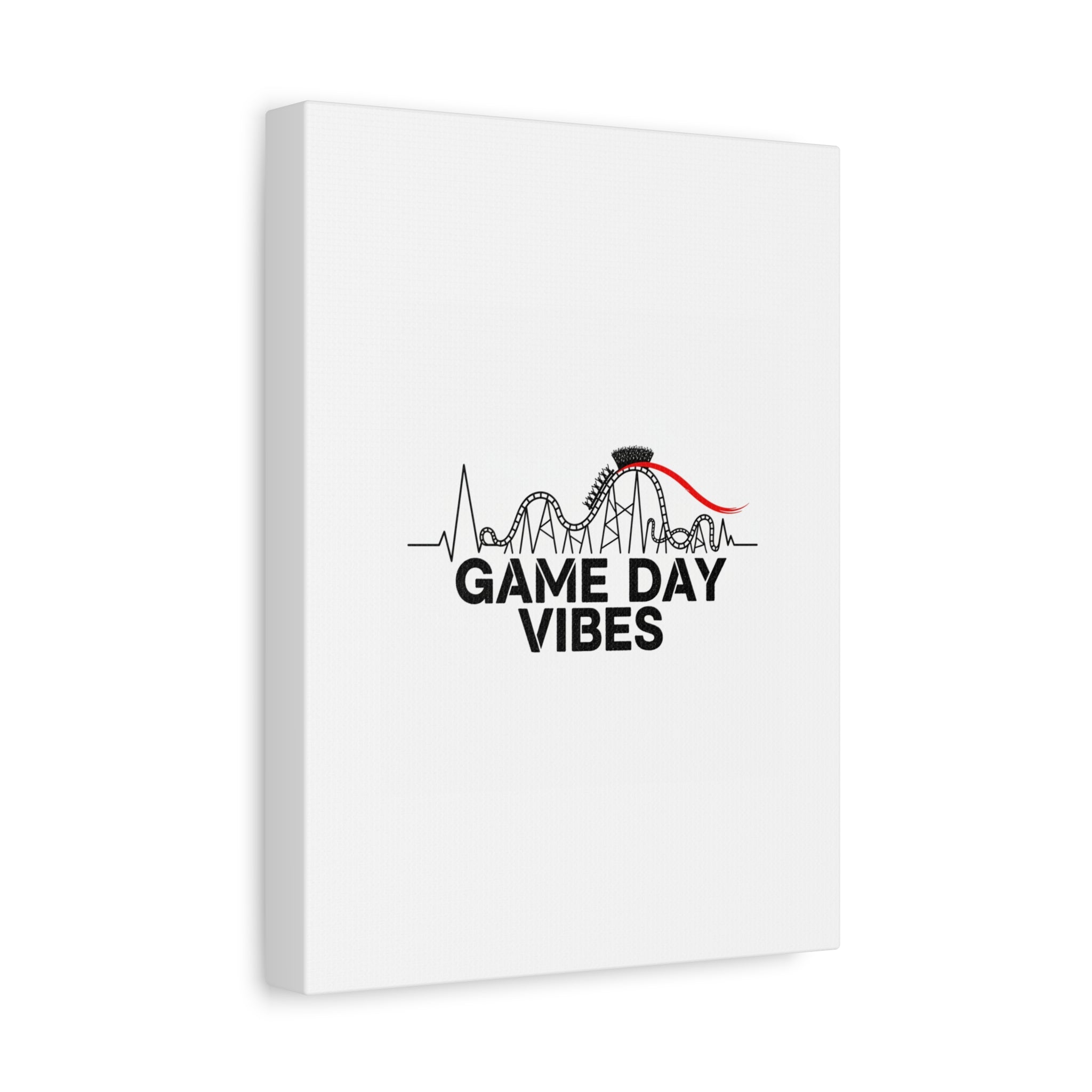 Game Day Vibes Canvas | Sports Fan Rollercoaster, Team Neutral Fan Gear