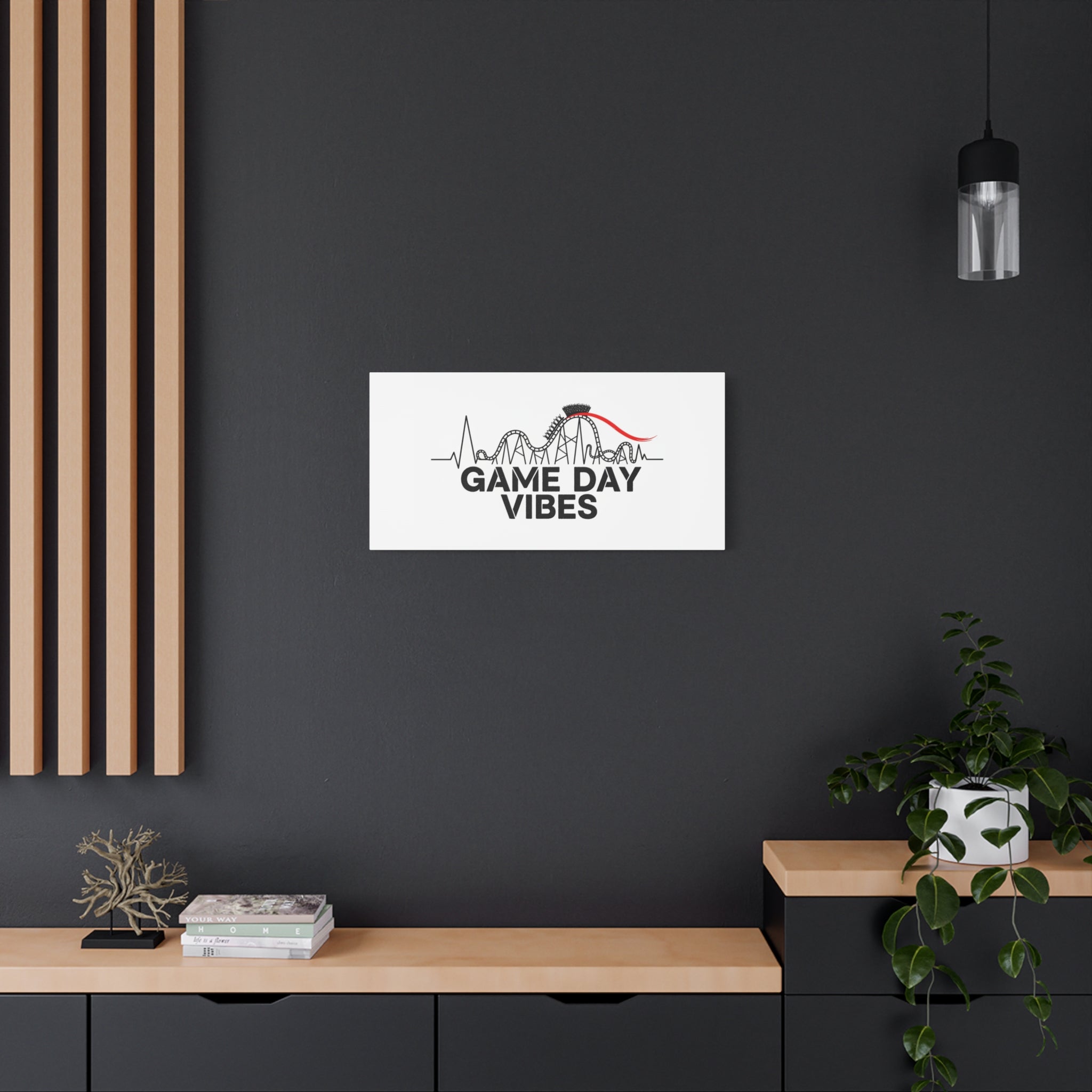 Game Day Vibes Canvas | Sports Fan Rollercoaster, Team Neutral Fan Gear