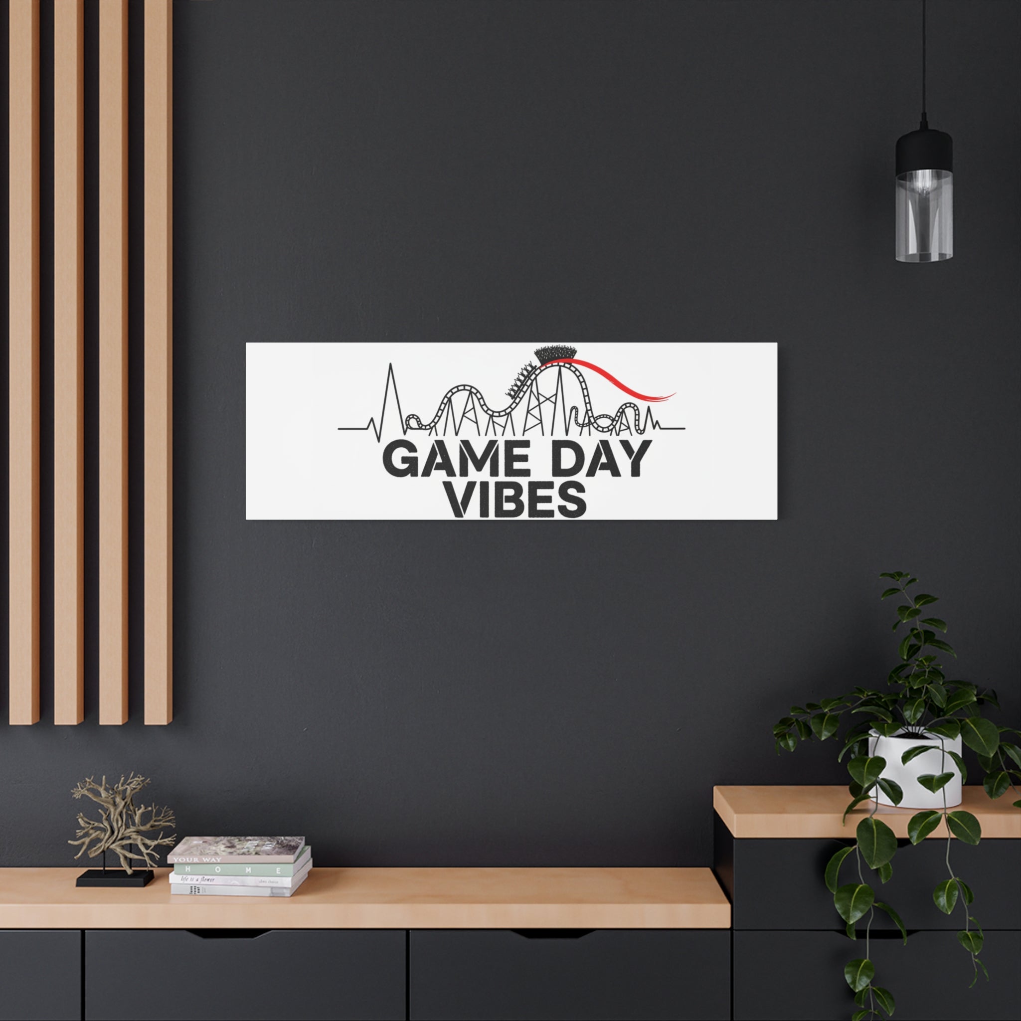 Game Day Vibes Canvas | Sports Fan Rollercoaster, Team Neutral Fan Gear