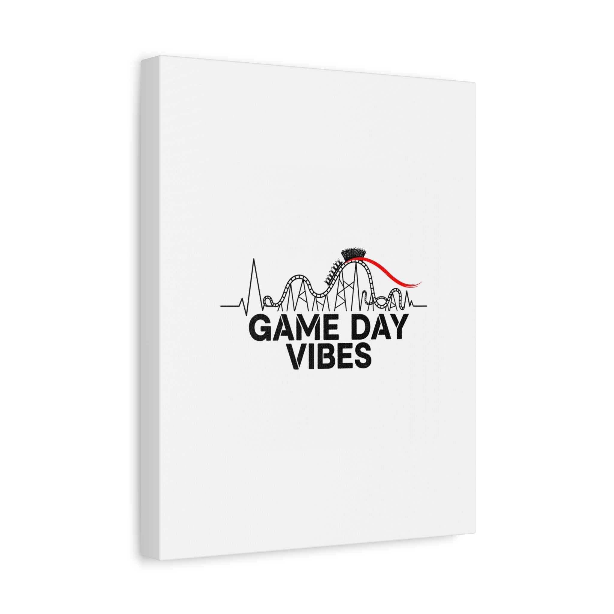 Game Day Vibes Canvas | Sports Fan Rollercoaster, Team Neutral Fan Gear