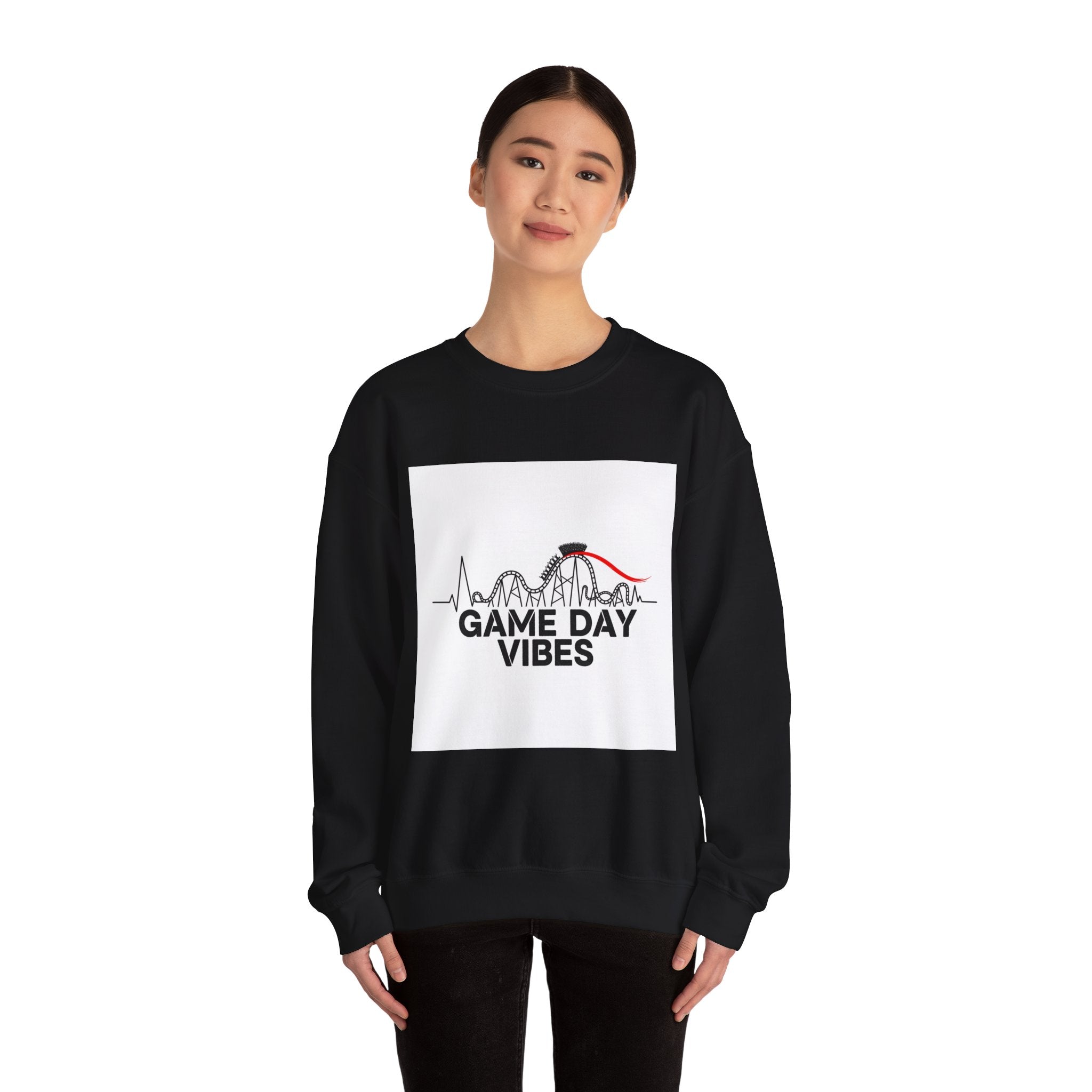 Game Day Vibes Crewneck, sports fan shirt | rollercoaster emotions design