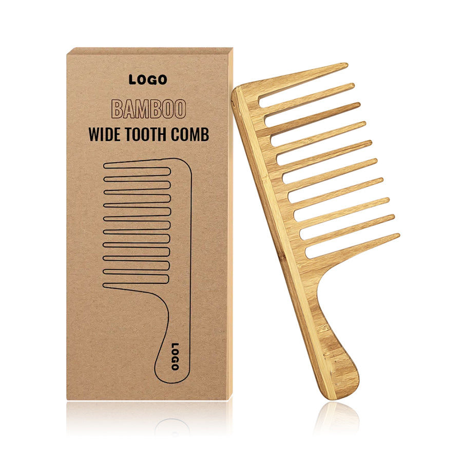 Eco-Friendly Wooden Hair Brush & Biodegradable Bamboo Comb Set | Custom Logo Beard Brush