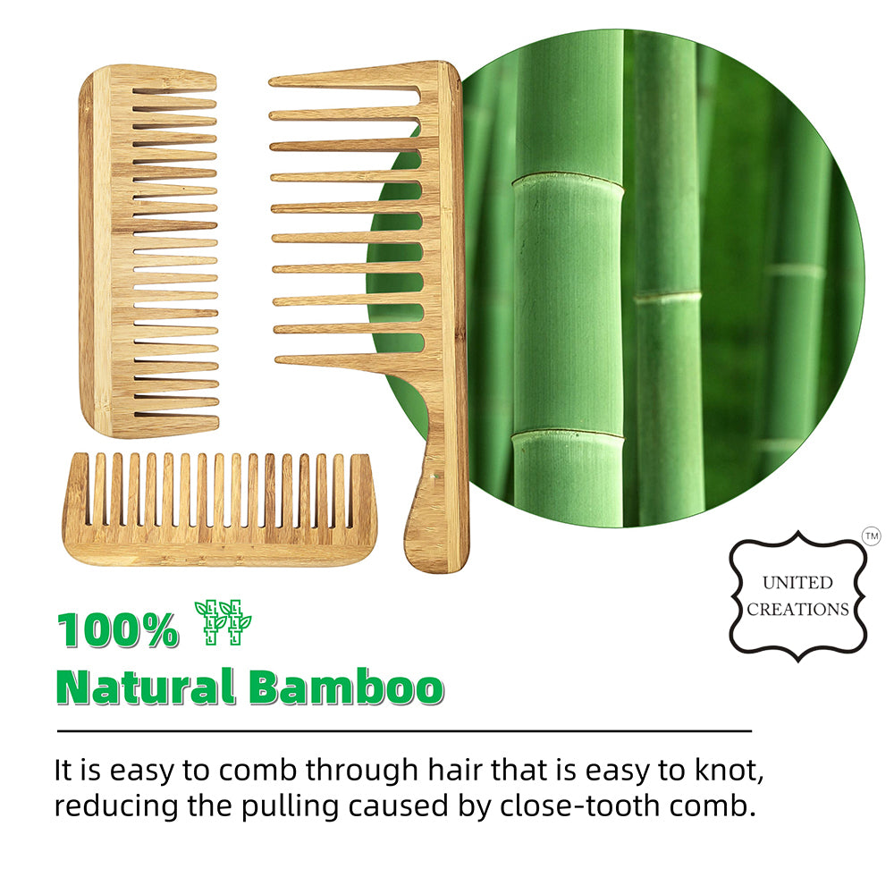 Eco-Friendly Wooden Hair Brush & Biodegradable Bamboo Comb Set | Custom Logo Beard Brush