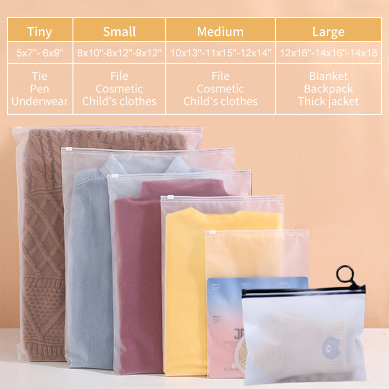 Biodegradable Frosted Poly Bag for Clothing | Custom Printing Eco-Friendly Garment Packaging