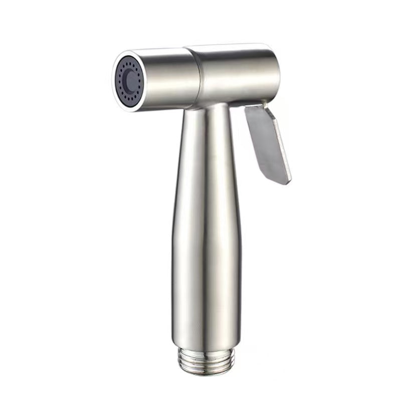 Brushed Stainless Steel Wall-Mounted Bidet Sprayer – Handheld Toilet Shattaf, Easy Install