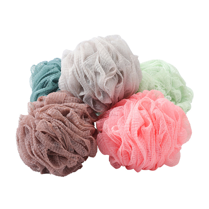 Exfoliating Mesh Bath Loofah Pouf Ball | Body Shower Scrubber Sponge
