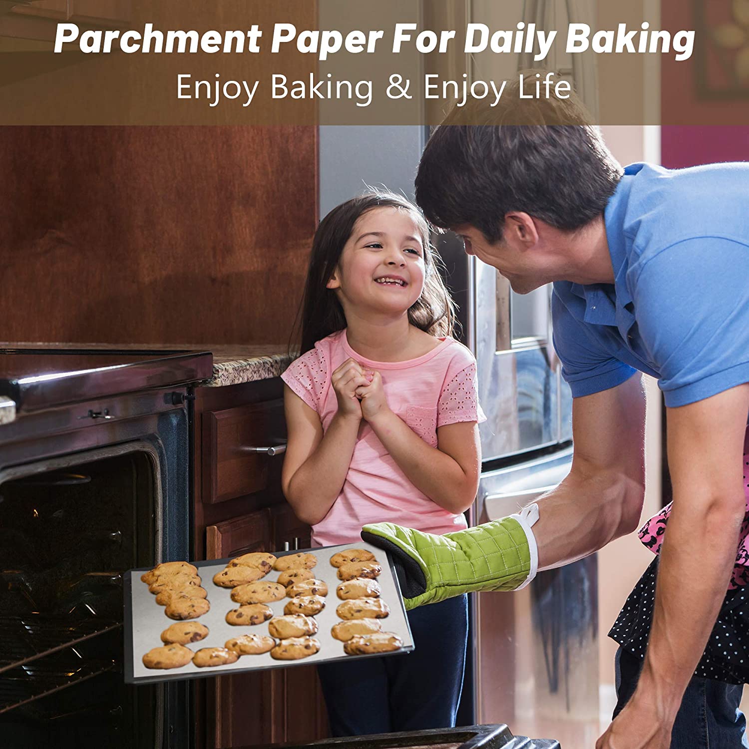 Non-Stick Parchment Paper Sheets | Silicone Coated & Unbleached for Baking & BBQ